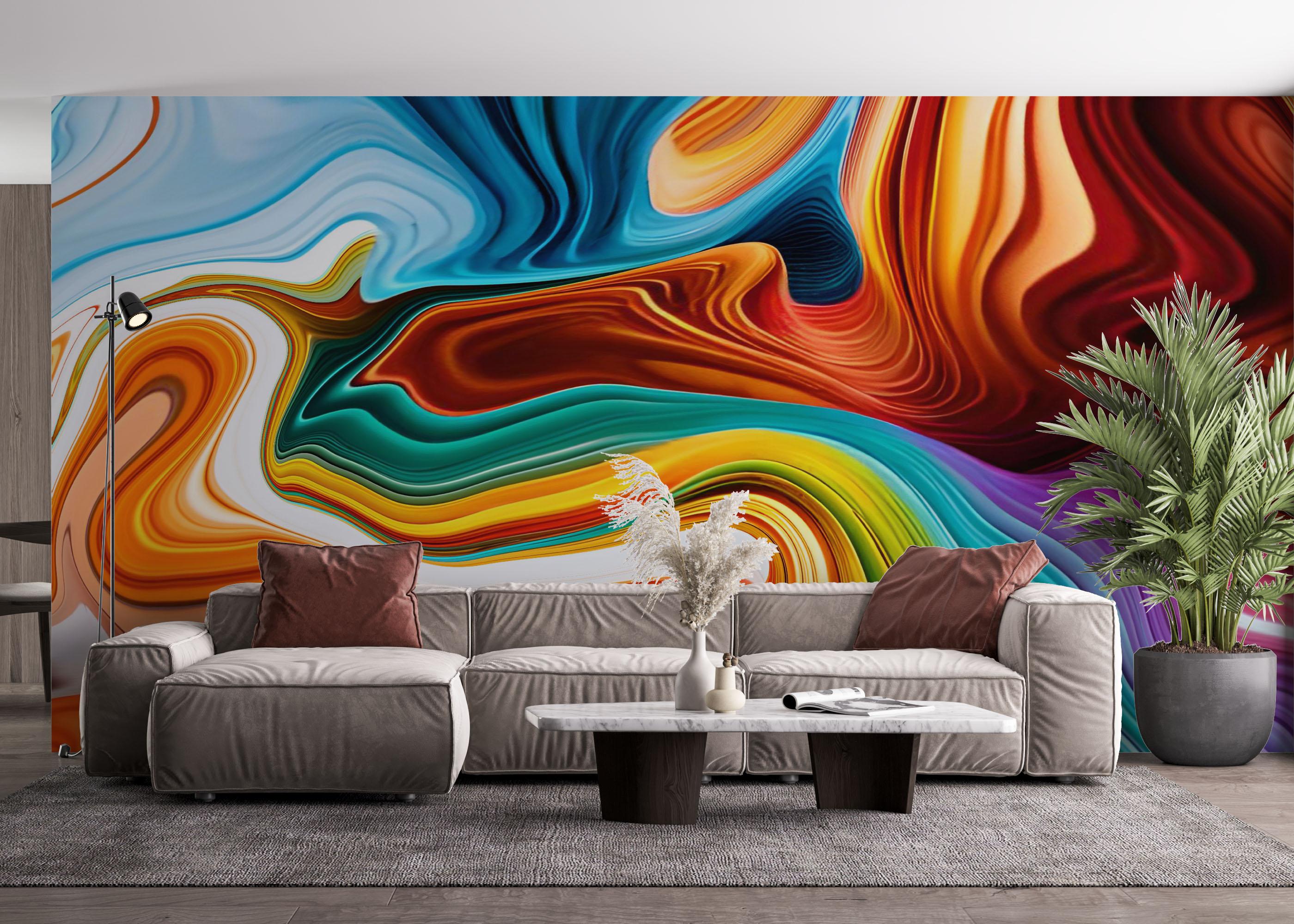 Fototapet Color Art Marble mockup 4