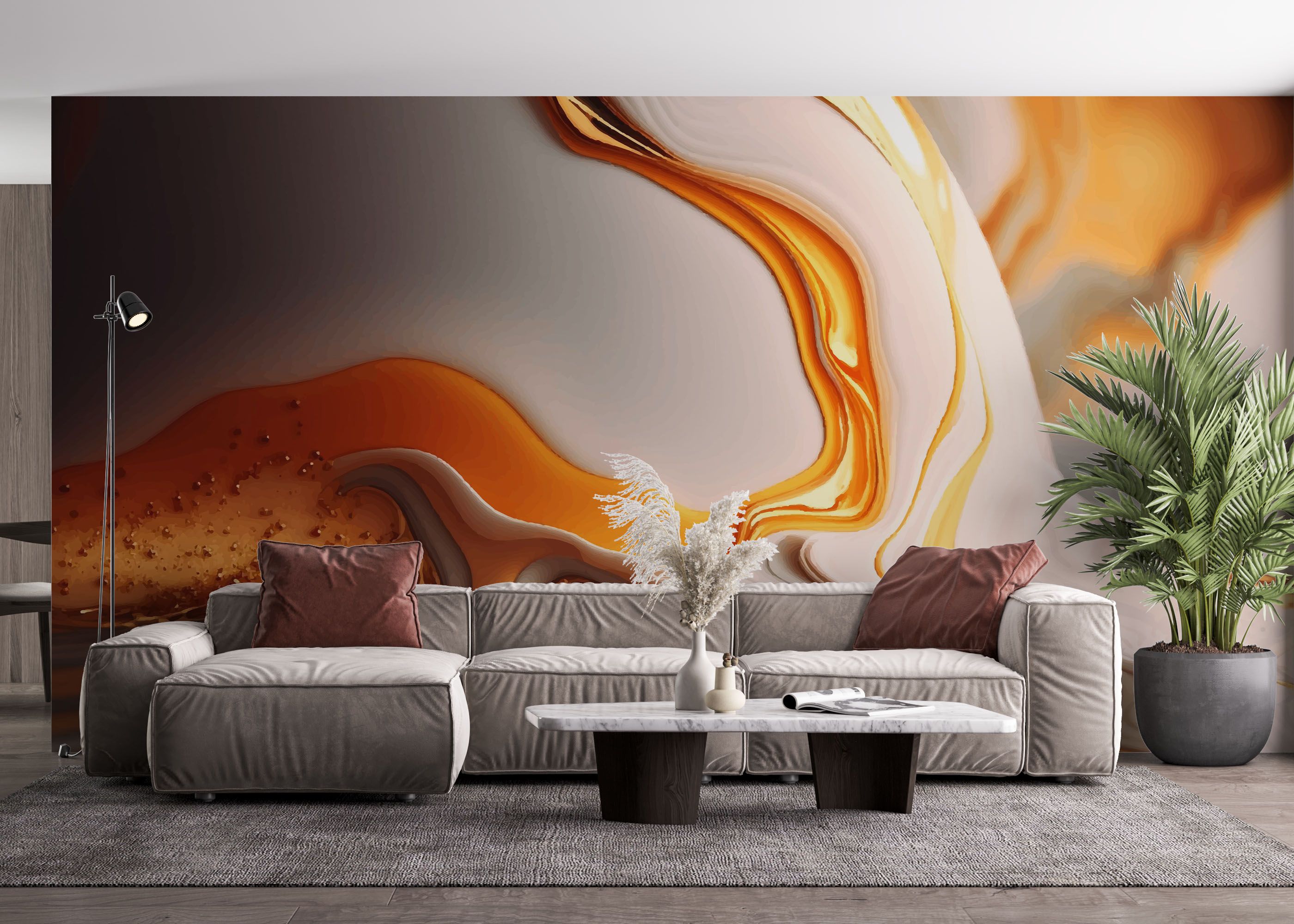 Falling White Marble mockup 4