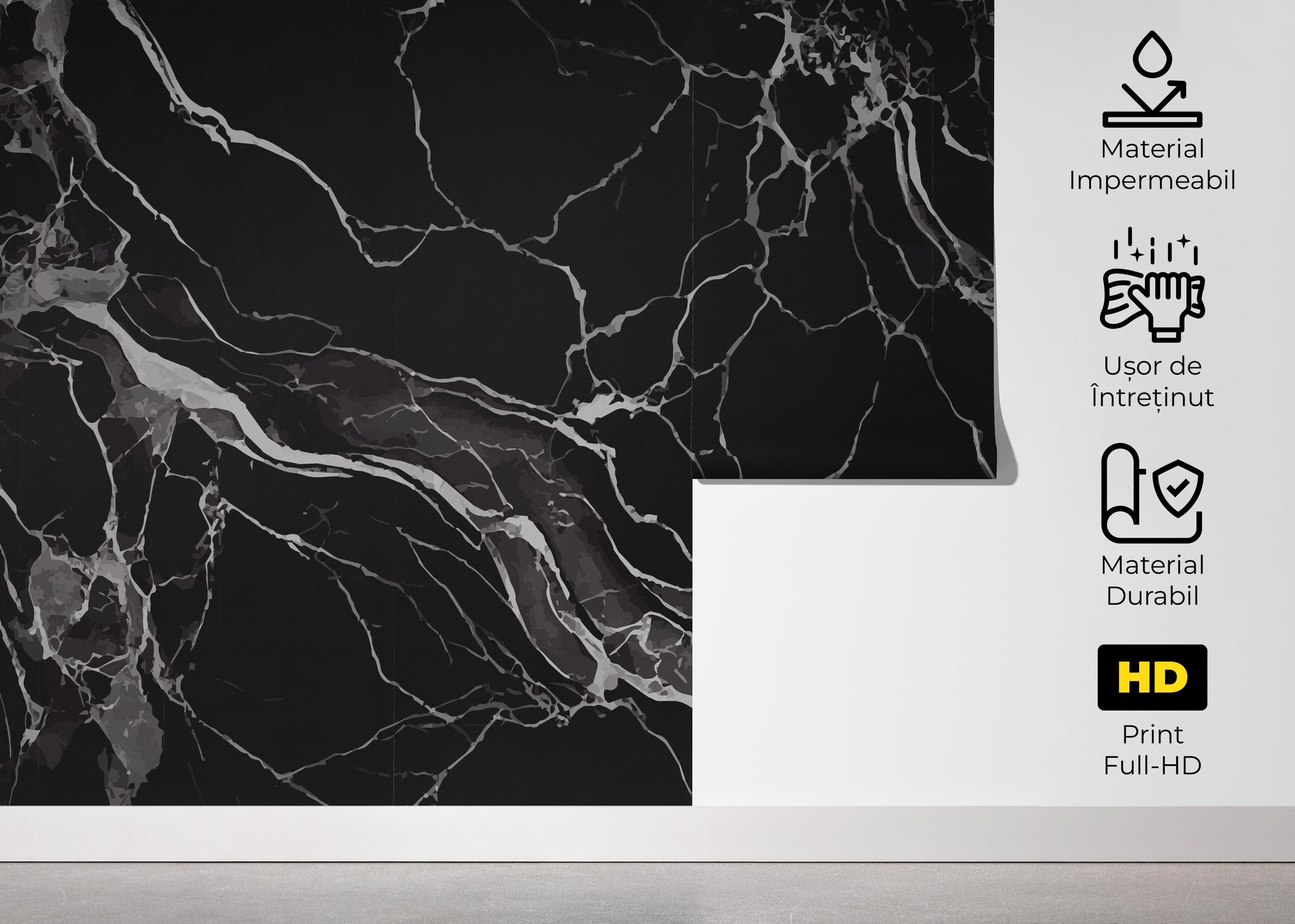 Fototapet Black Art Marble mockup 5
