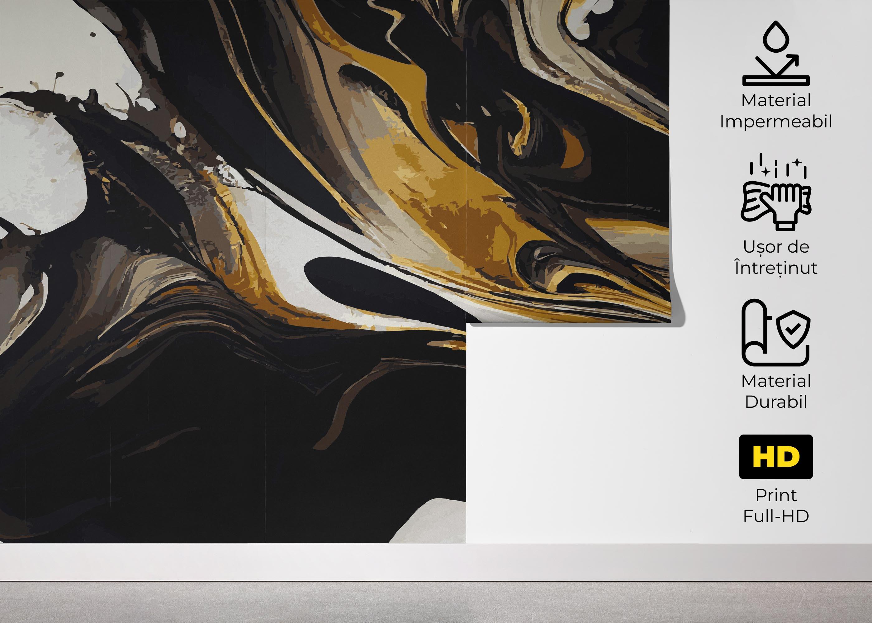 Fototapet Black Shape Marble mockup 5