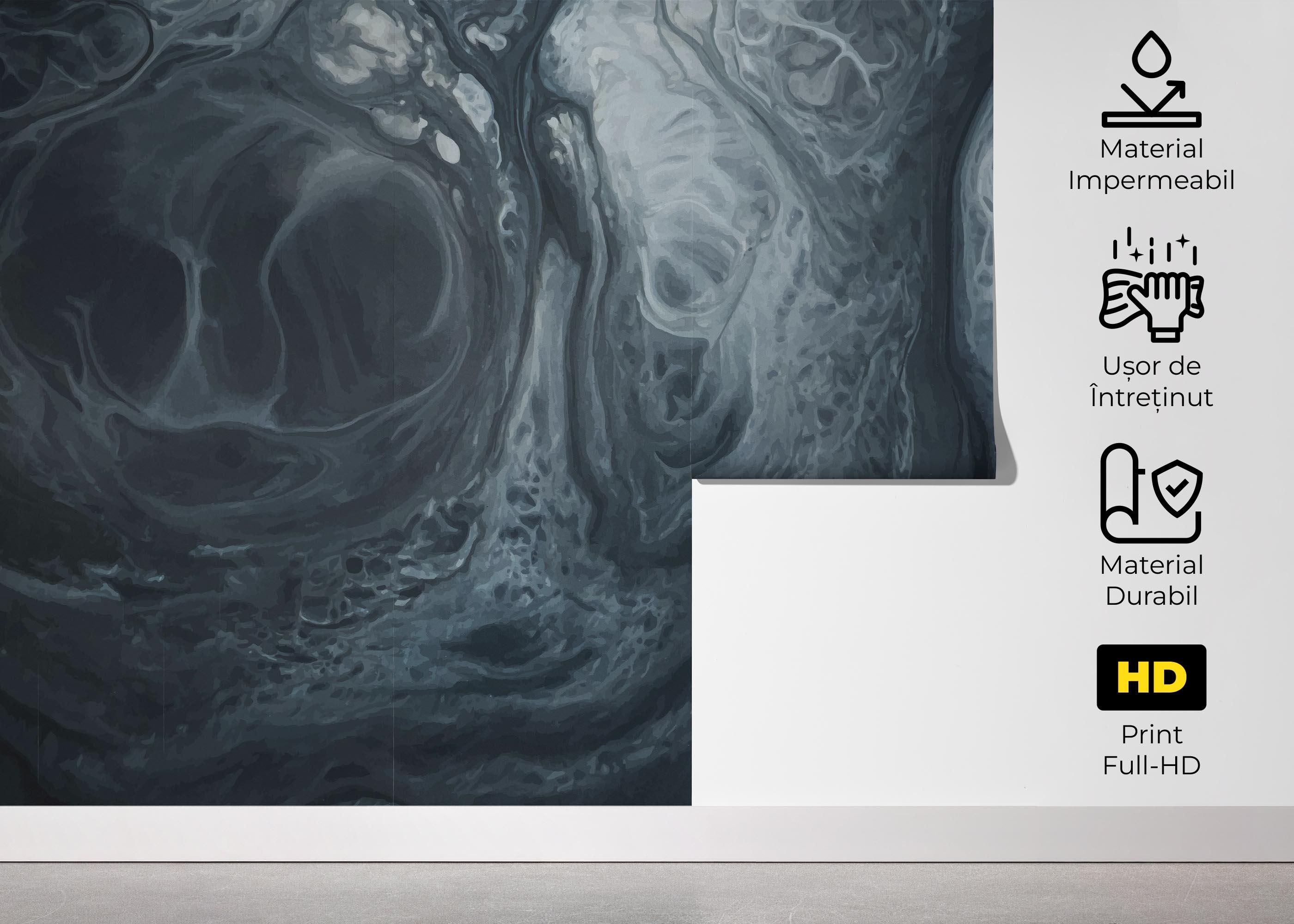 Fototapet Blue Marble Shadow mockup 5