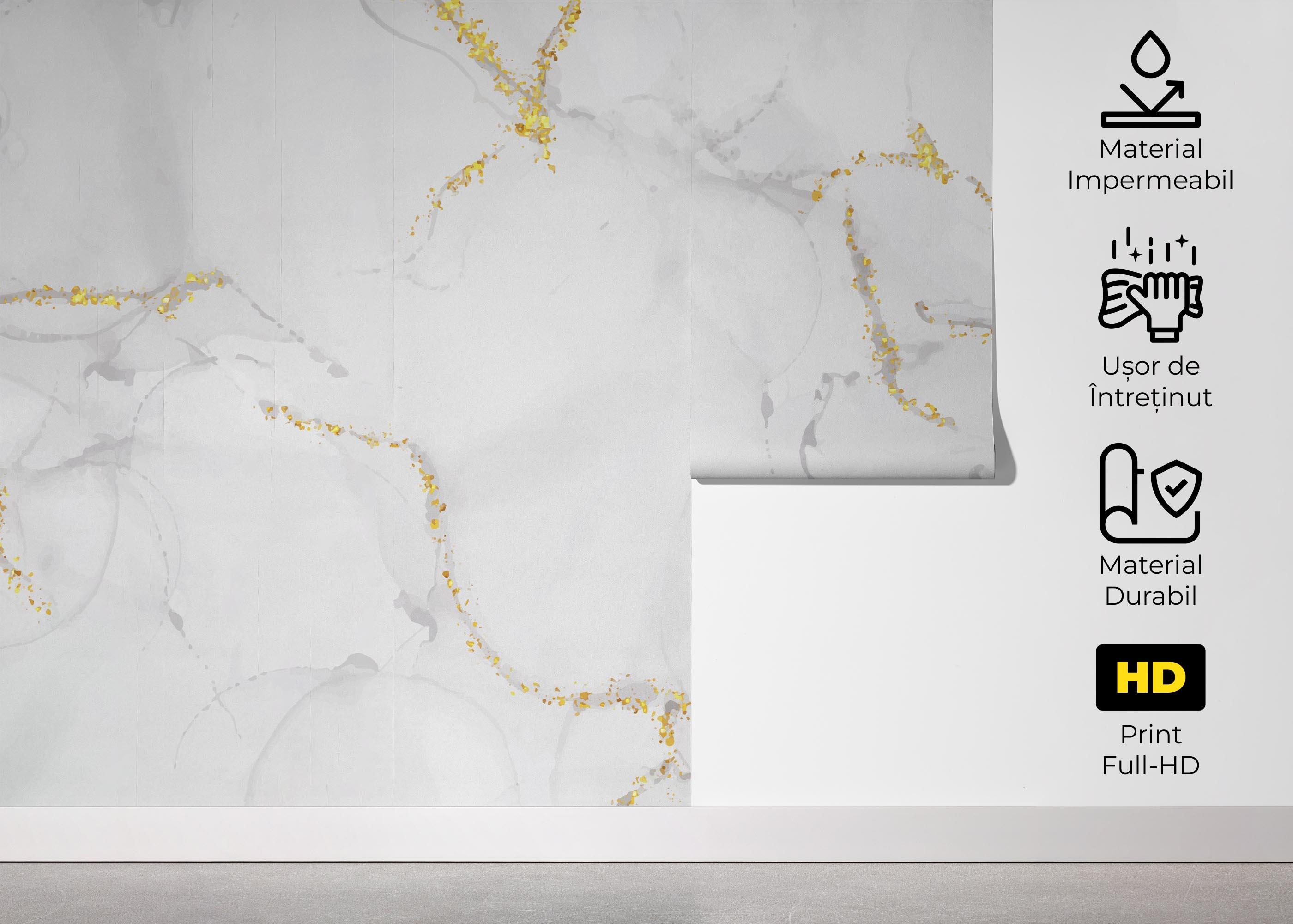 Fototapet Elegant White Marble mockup 5