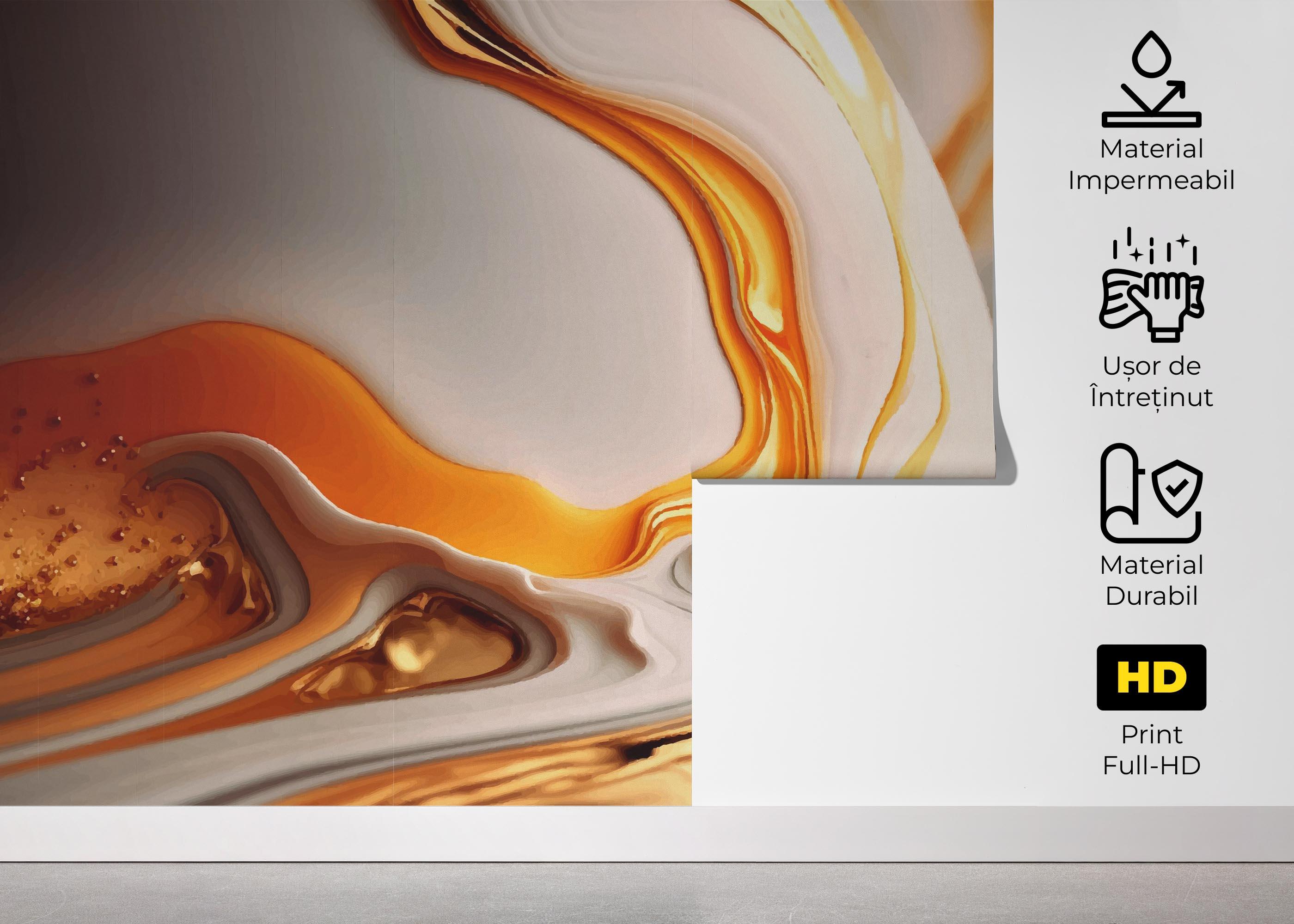 Fototapet Falling White Marble mockup 5