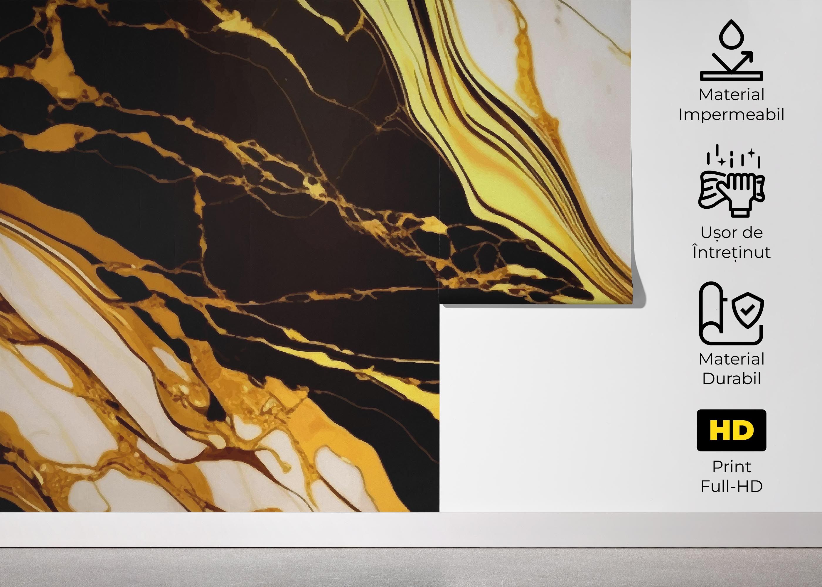 Gold Black Marble mockup 5