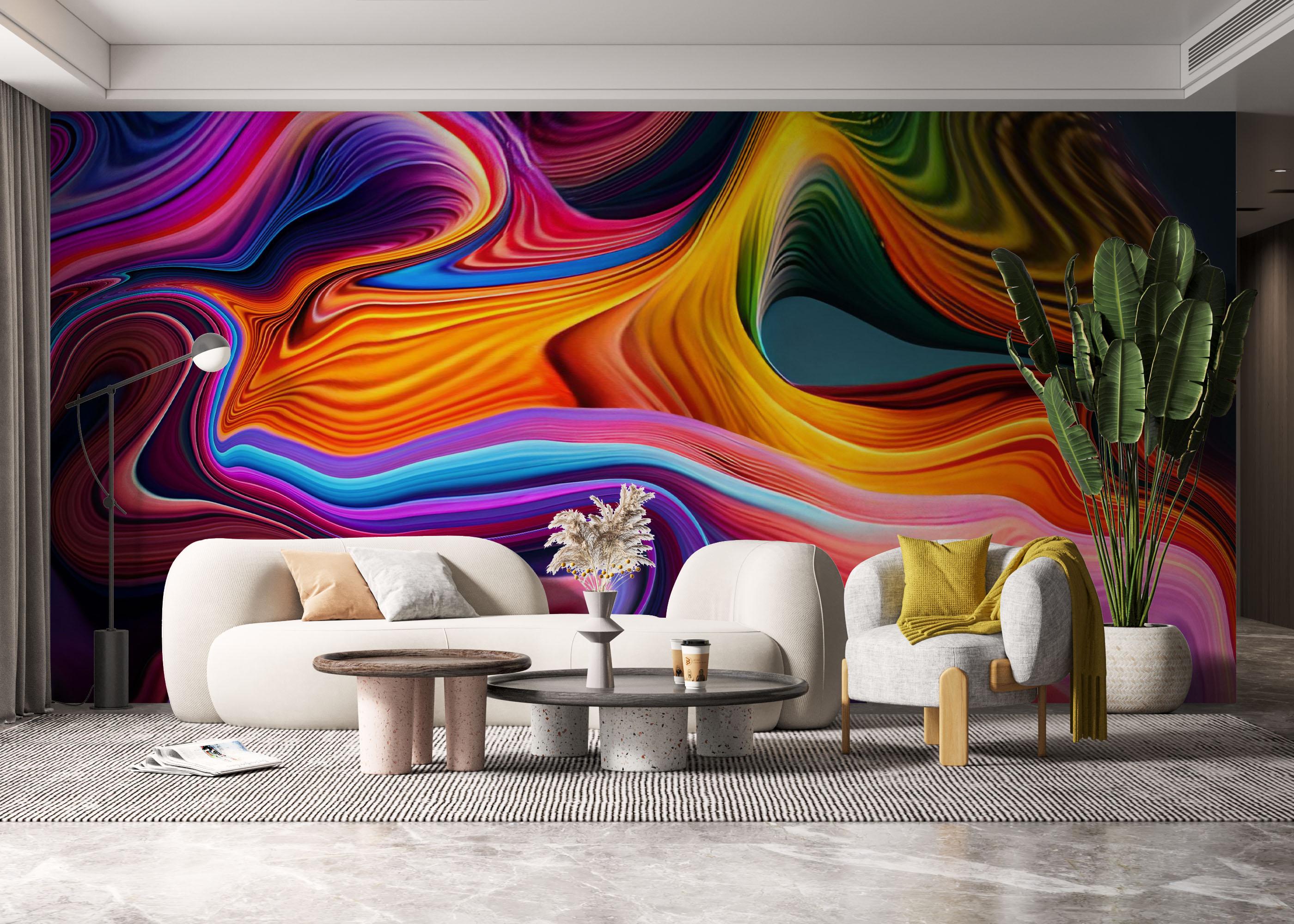 Fototapet Amazing Colorful Marble mockup 6