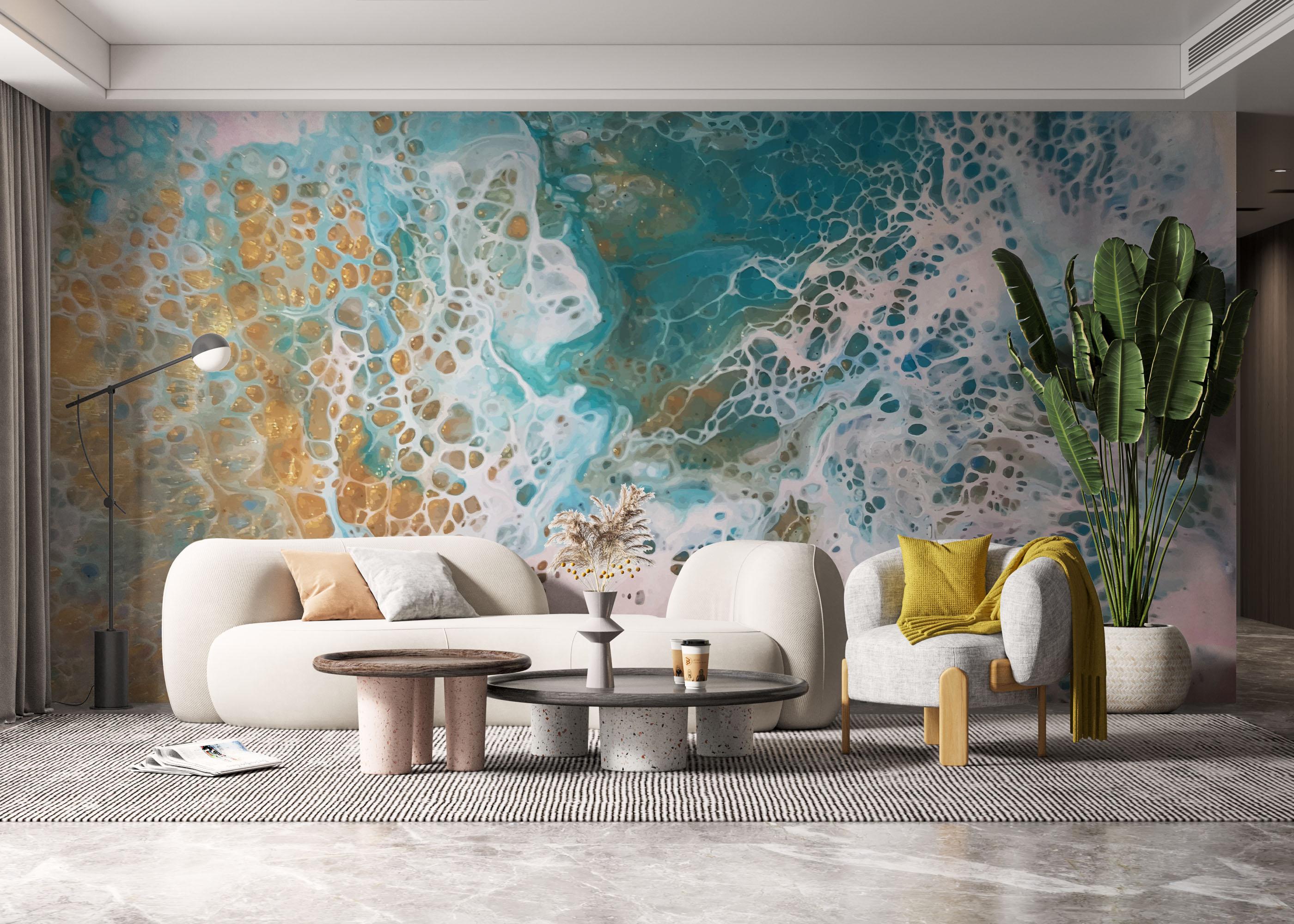 Fototapet Beach Marble Art mockup 6