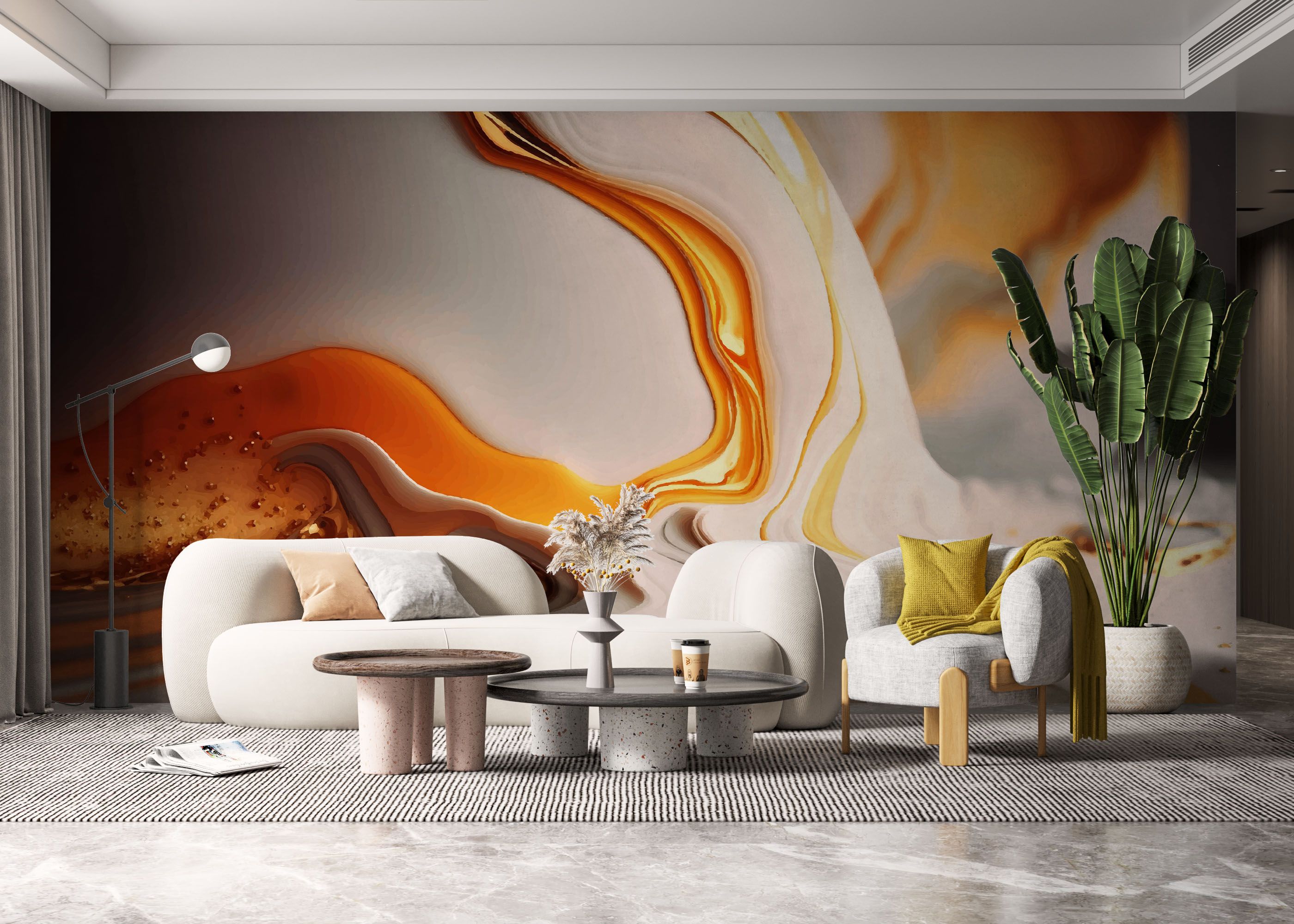 Falling White Marble mockup 6