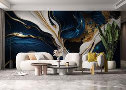 Gold Blue Marble mockup 6