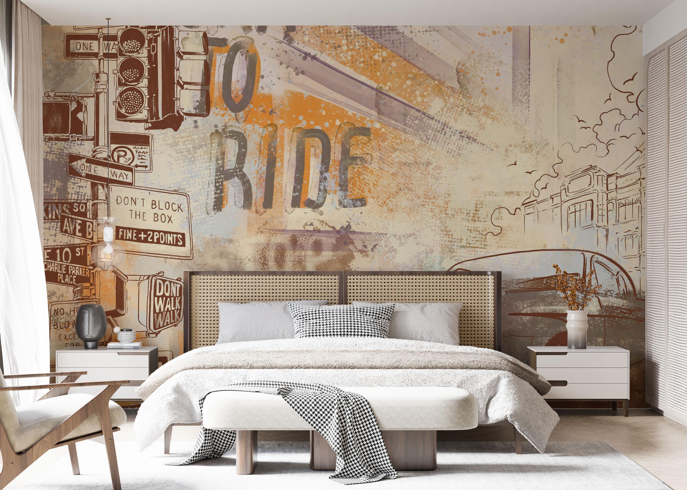 Fototapet Born To Ride mockup 7