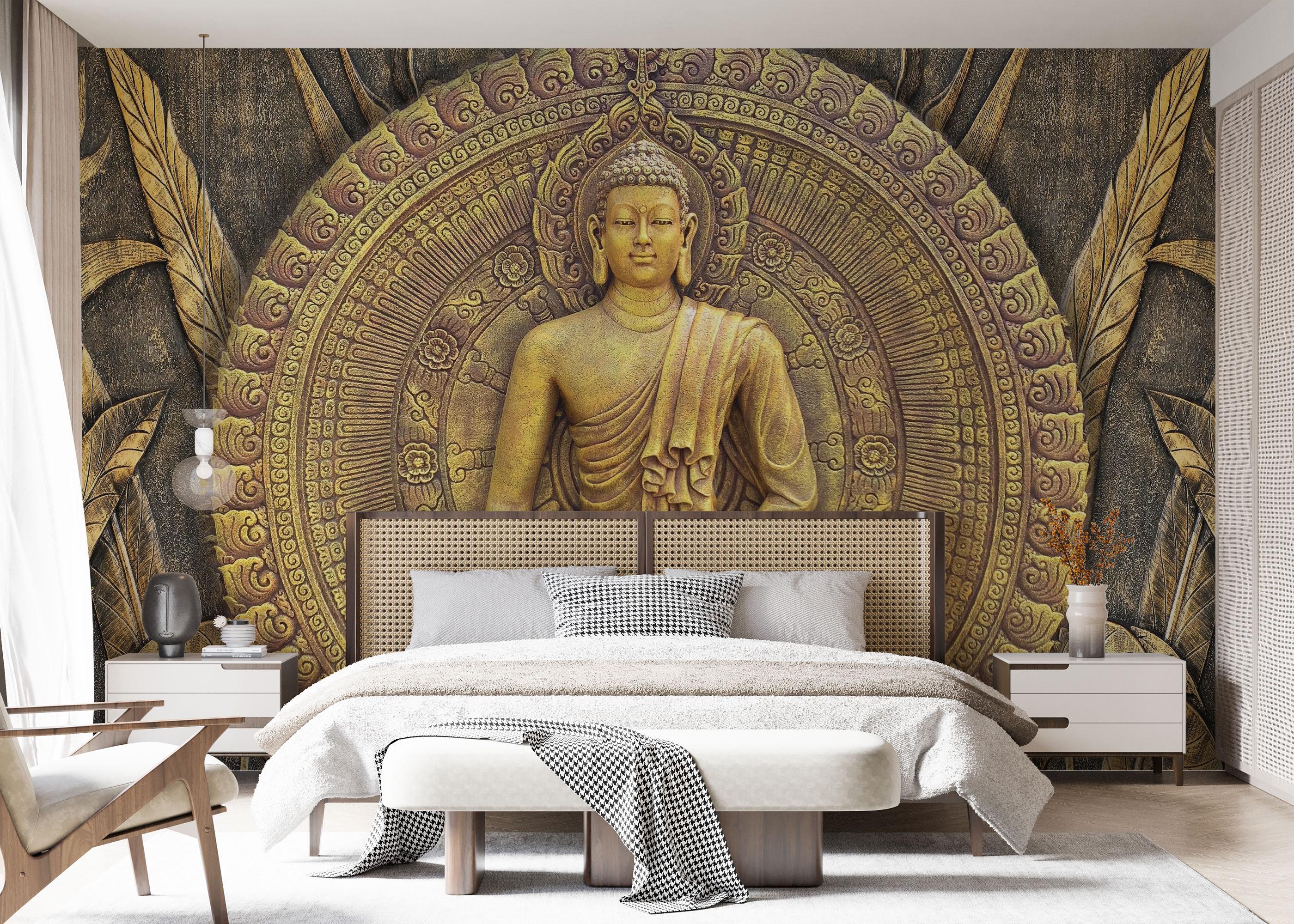 Fototapet Buddha Decor mockup 7