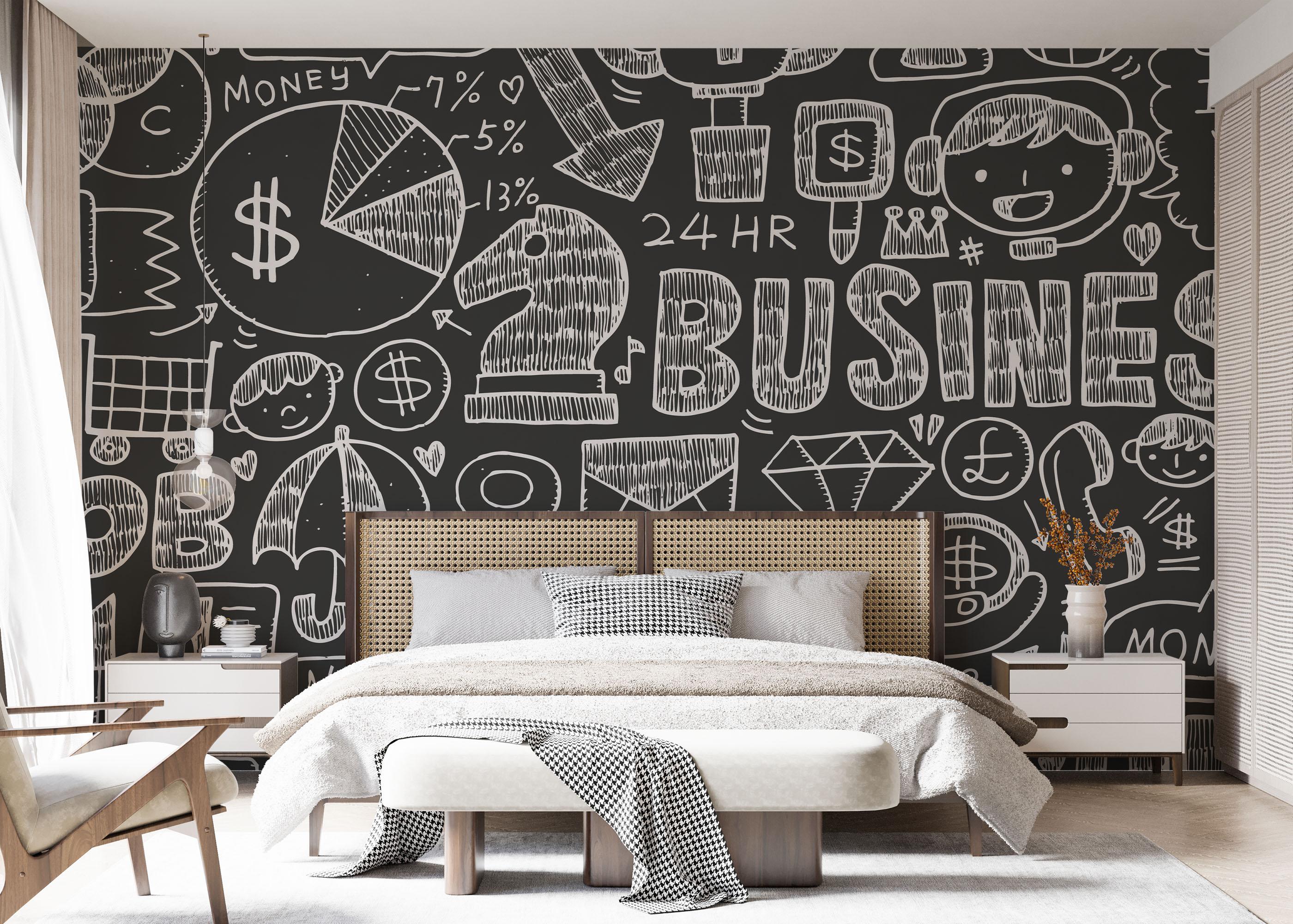 Fototapet Business Chalk Board mockup 7
