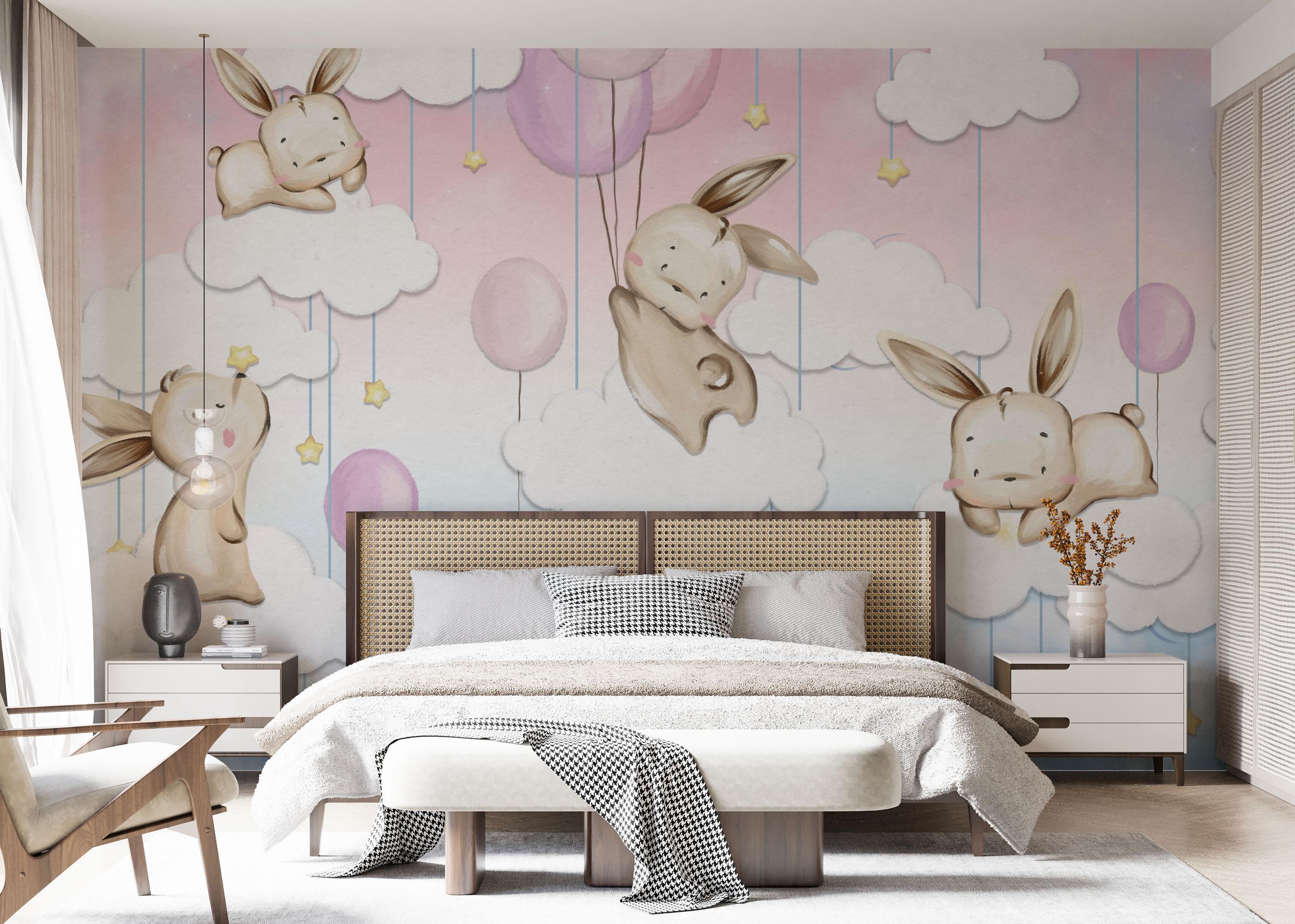 Fototapet Dreamy Bunny mockup 7