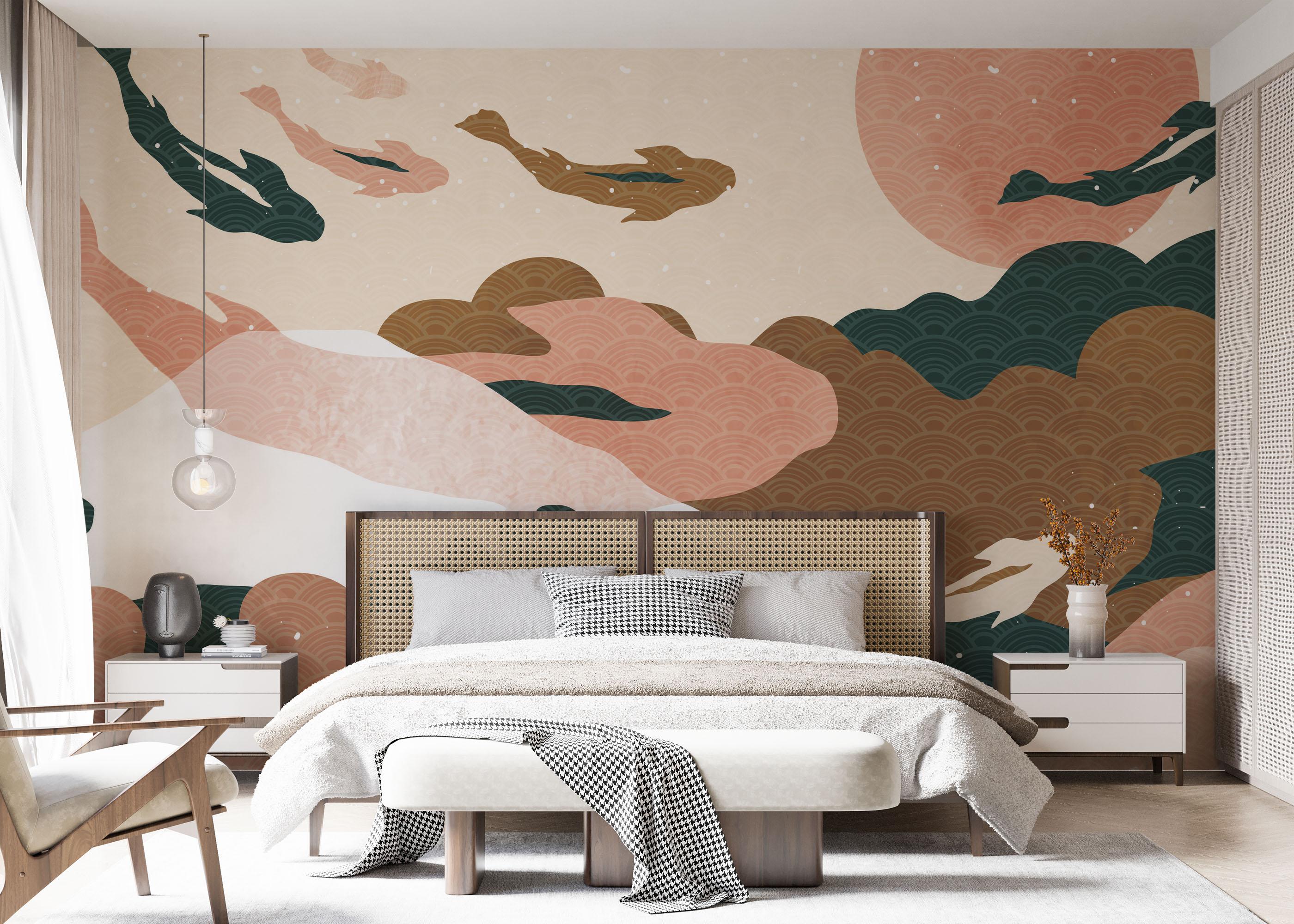 Fototapet Koi Fish Ocean mockup 7