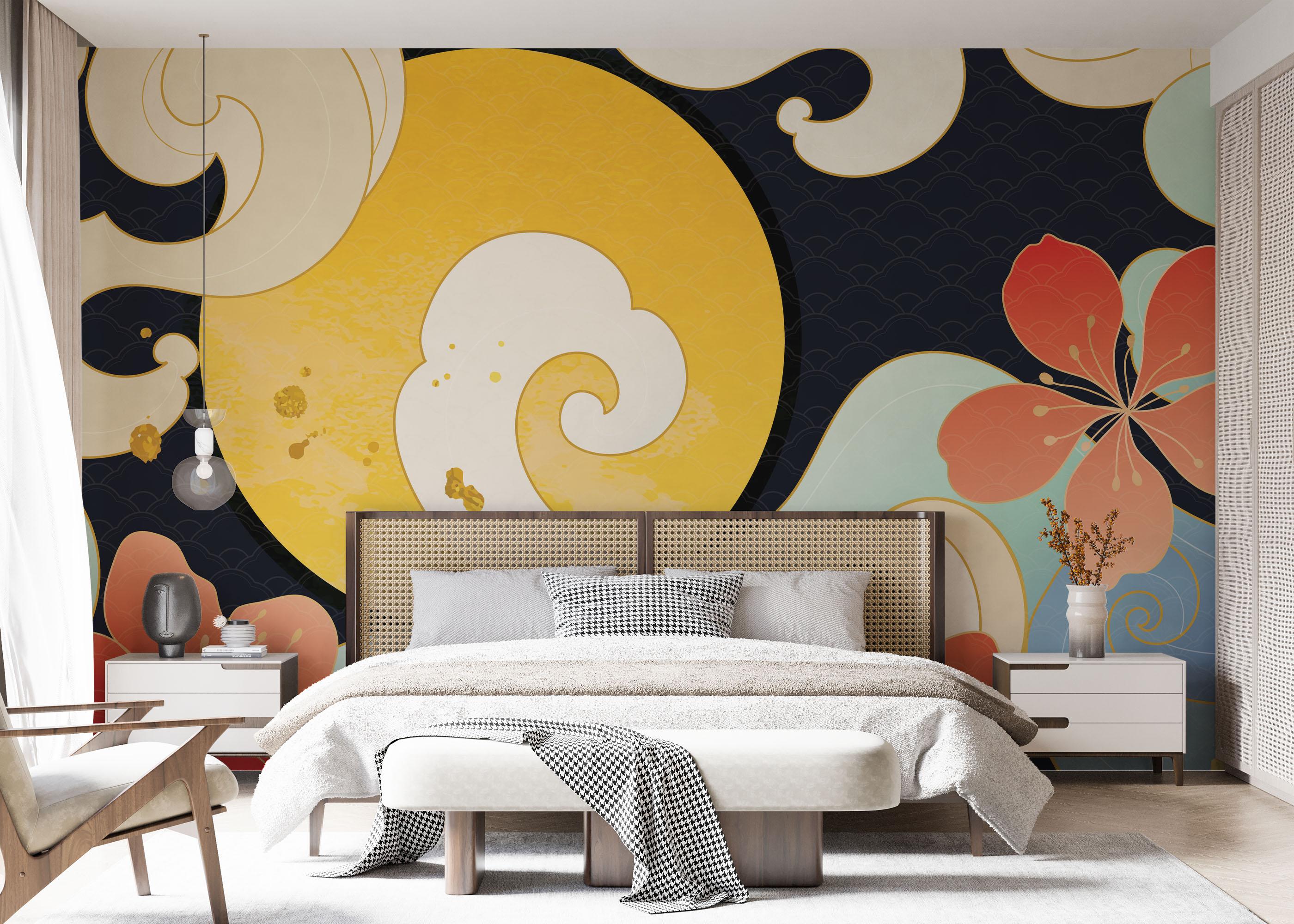 Fototapet Luxury Ocean Oriental mockup 7