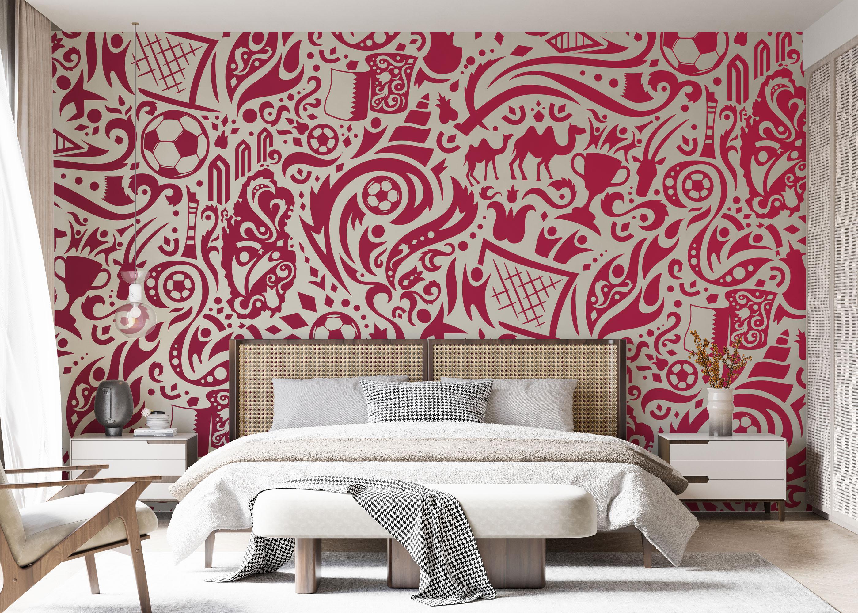 Fototapet Soccer Pattern mockup 7