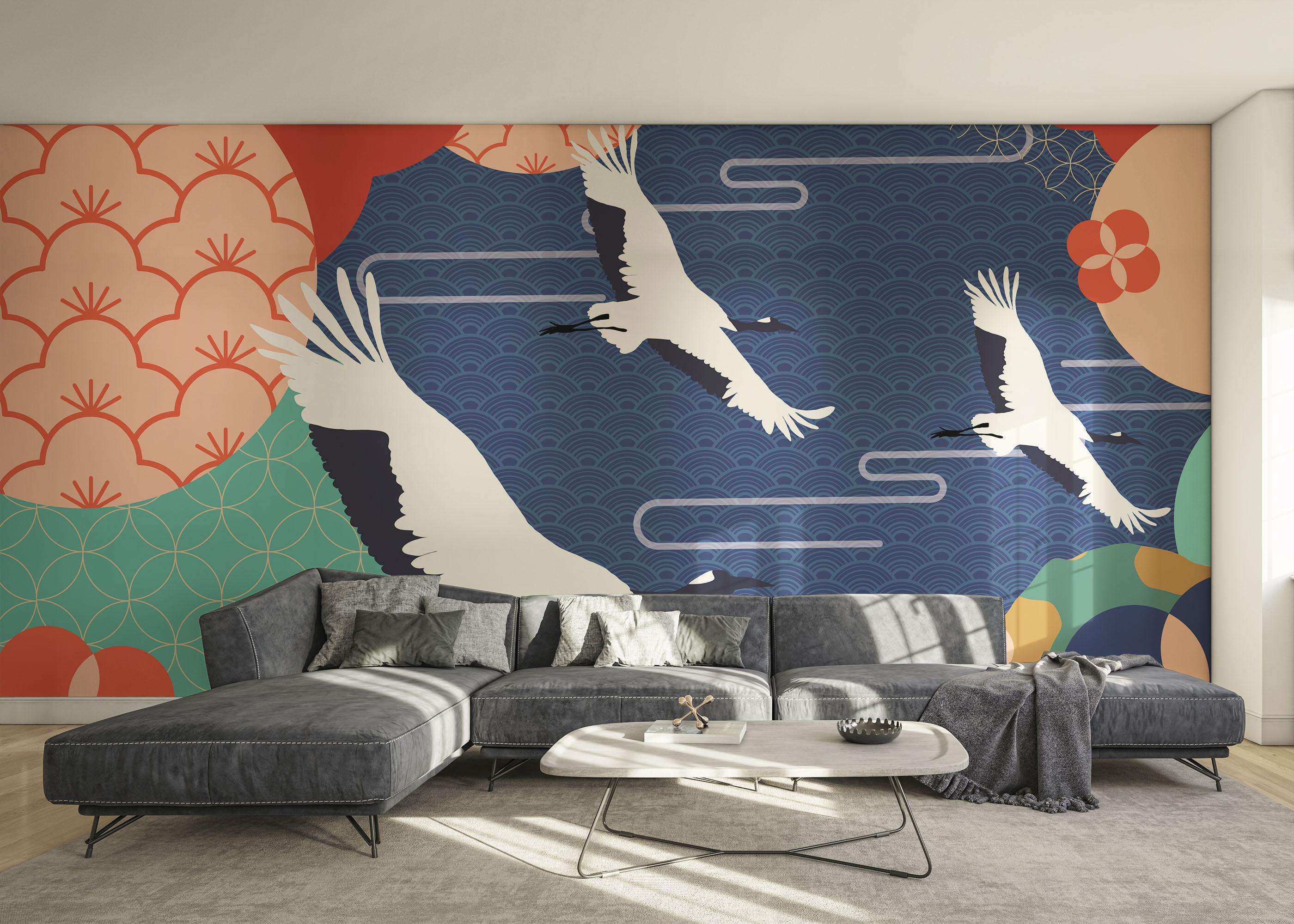 Fototapet Asiatic Oriental Background mockup 0