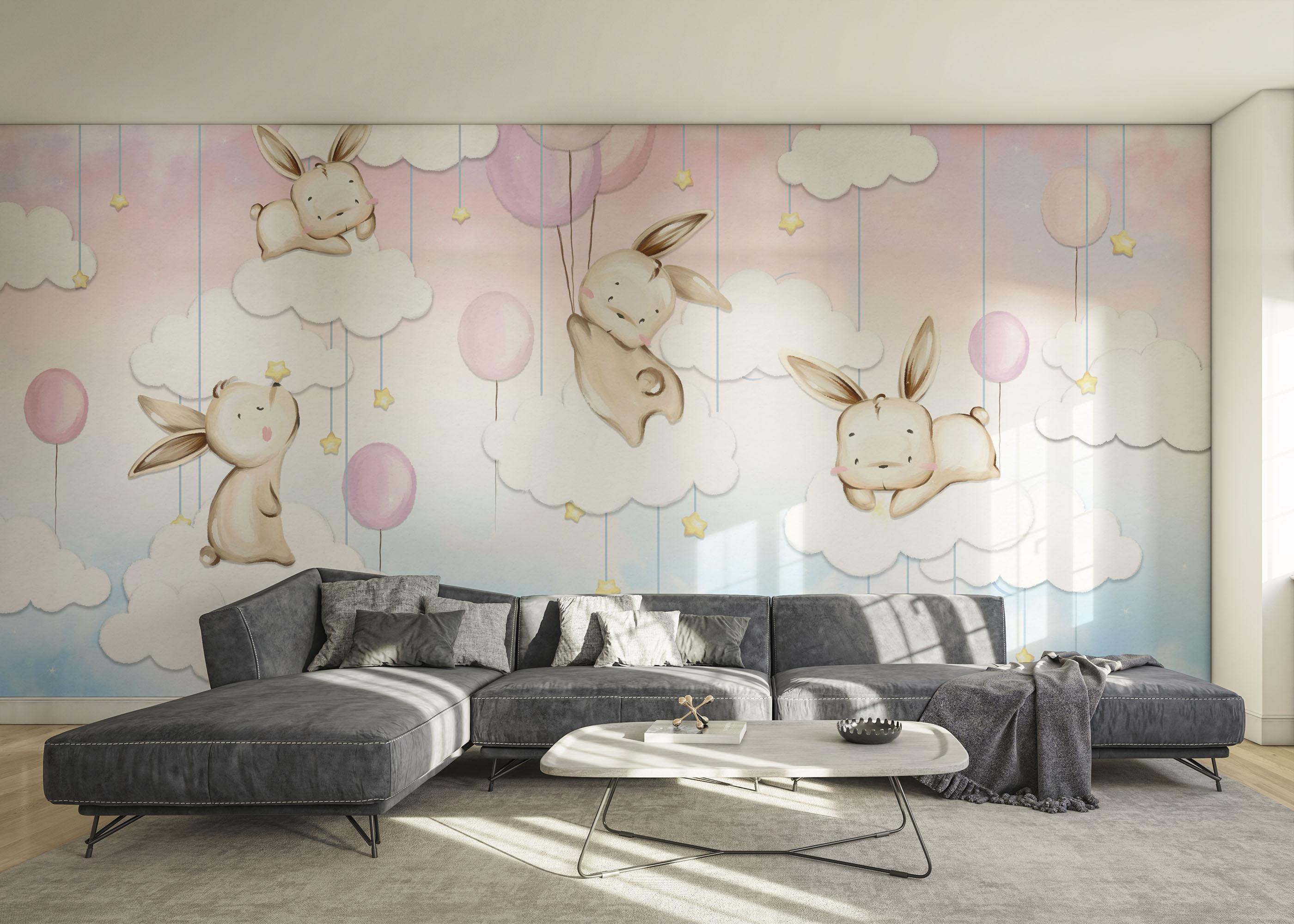 Fototapet Dreamy Bunny mockup 0