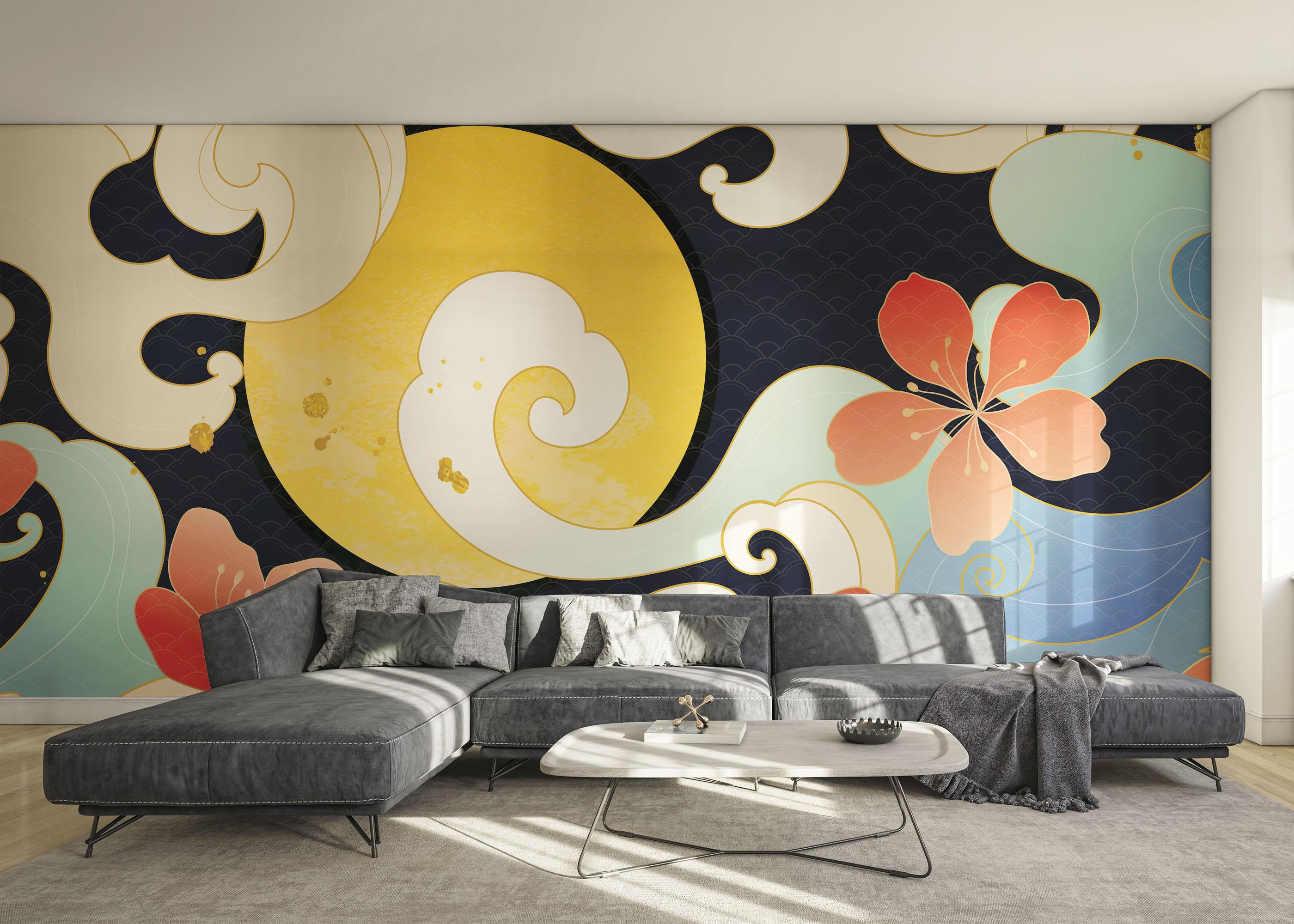 Fototapet Luxury Ocean Oriental mockup 0