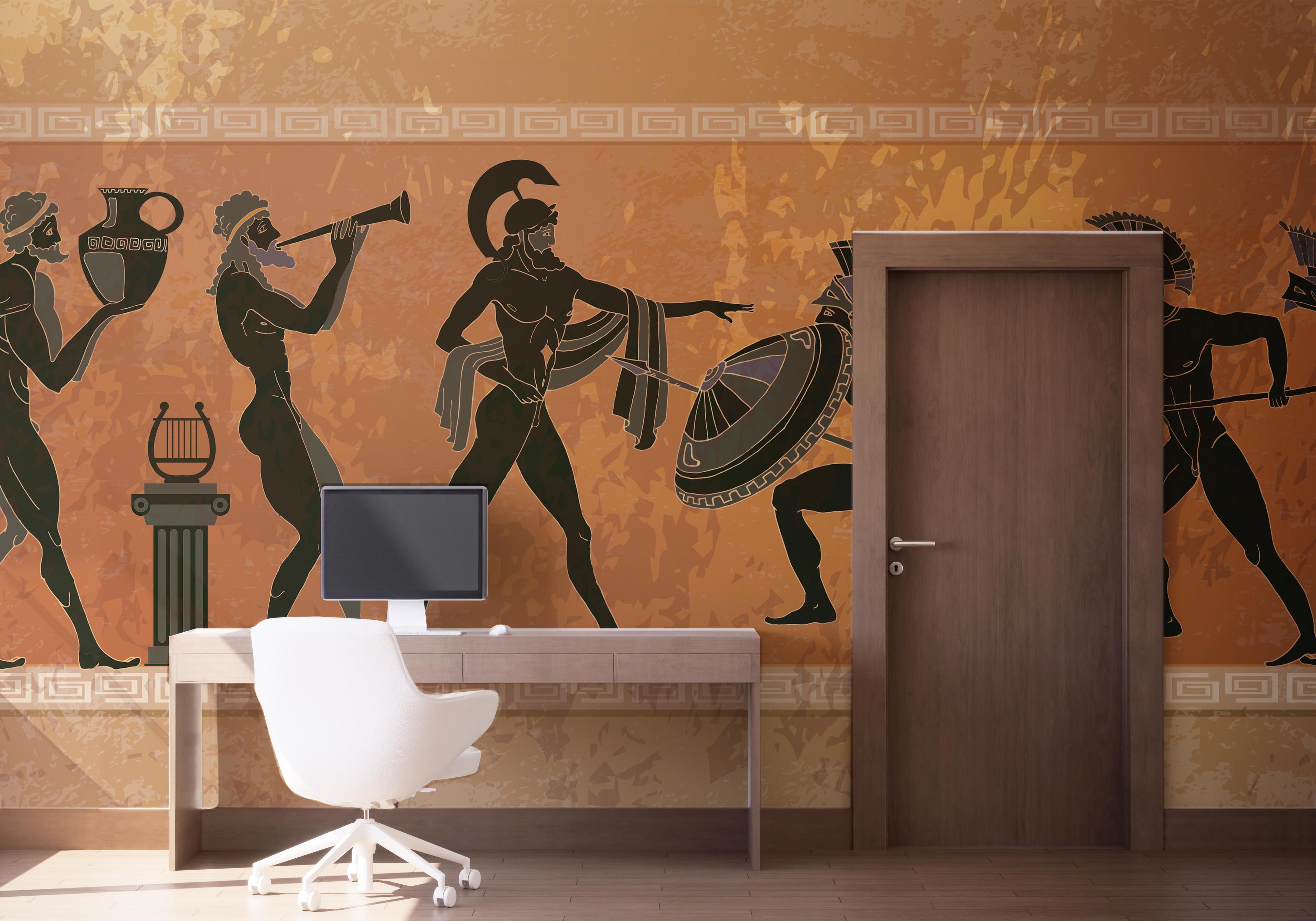 Fototapet Ancient Greek mockup 1