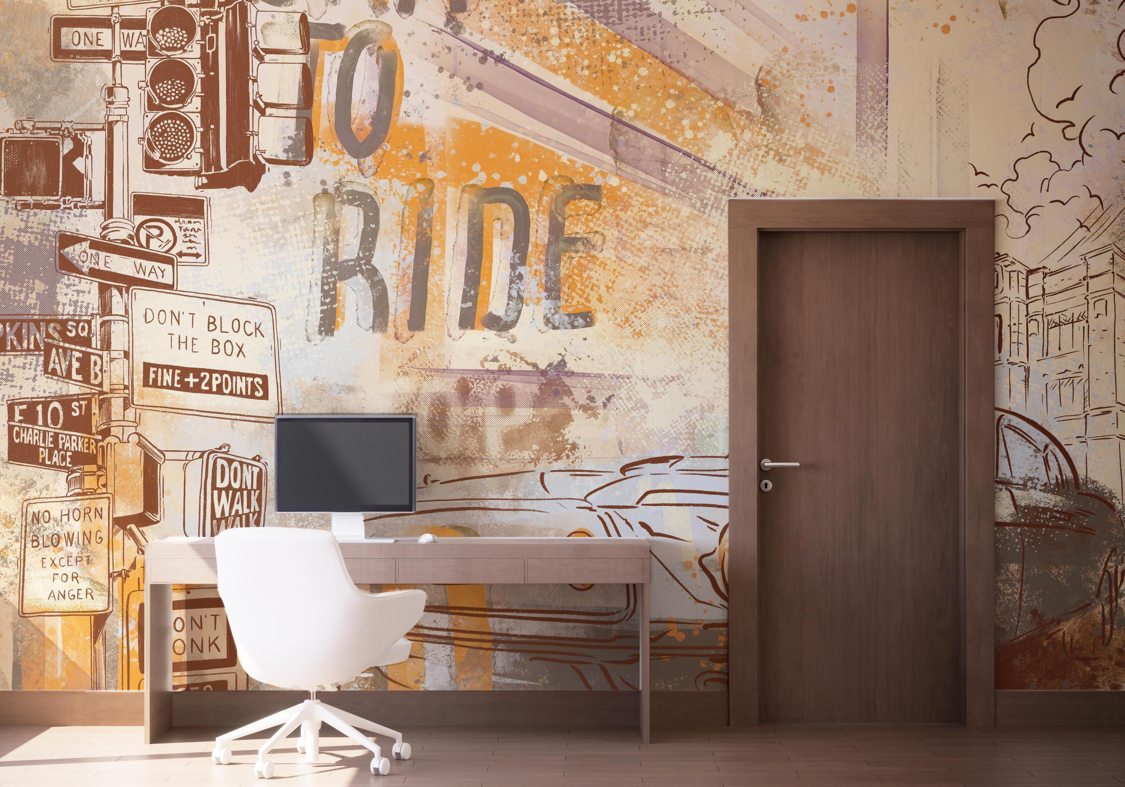 Fototapet Born To Ride mockup 1