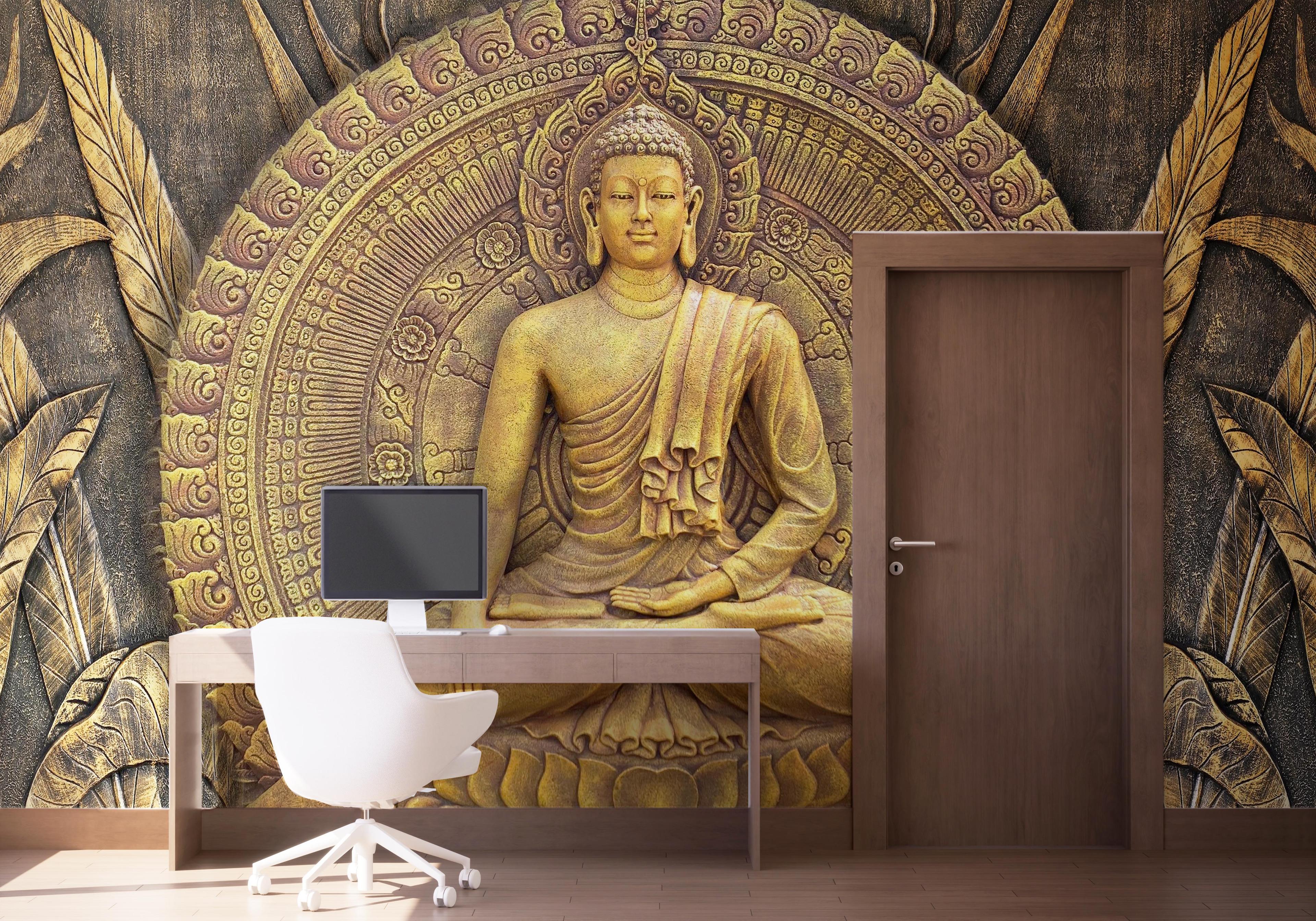 Fototapet Buddha Decor mockup 1