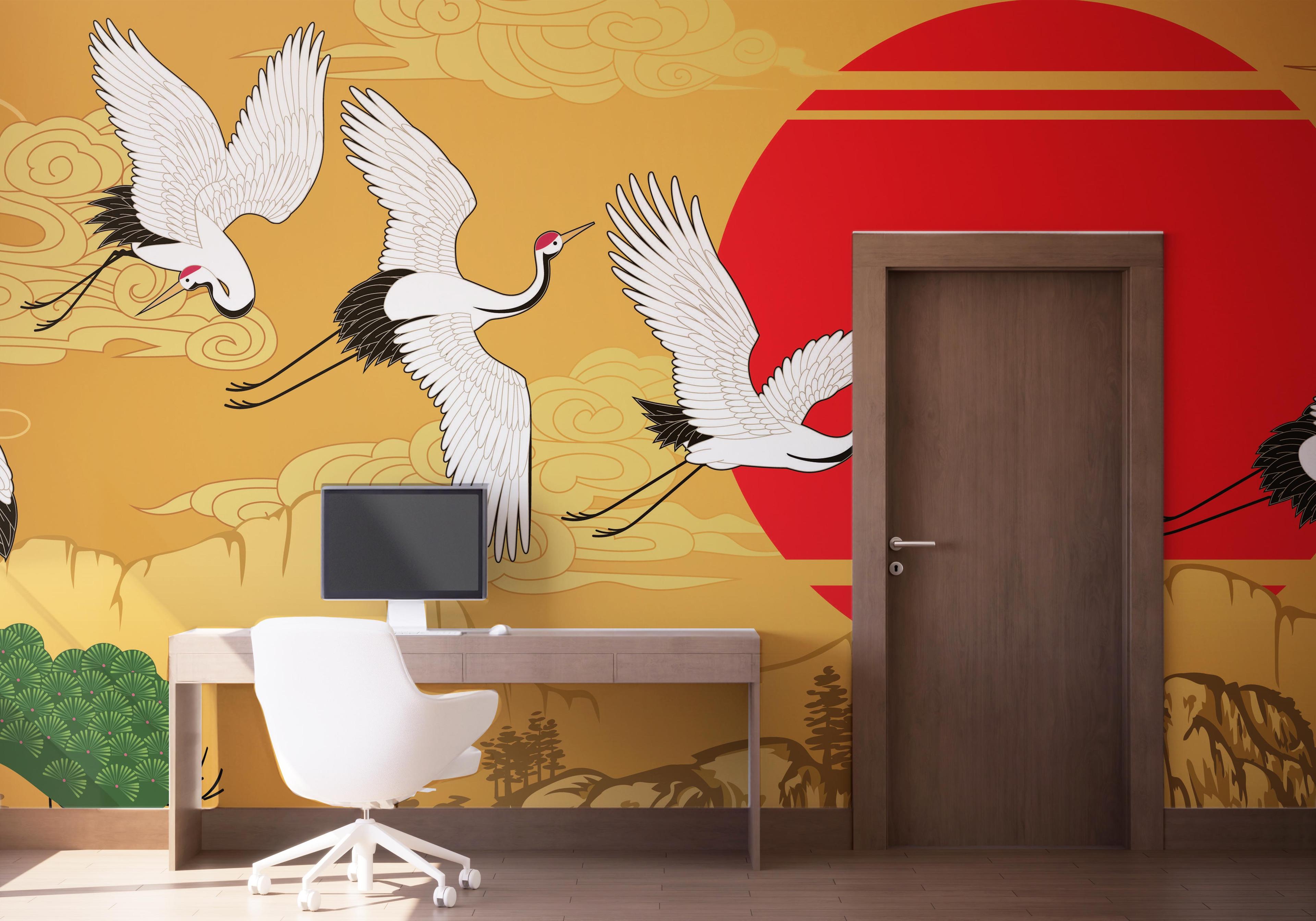 Fototapet Japanese Horizontal Landscape mockup 1