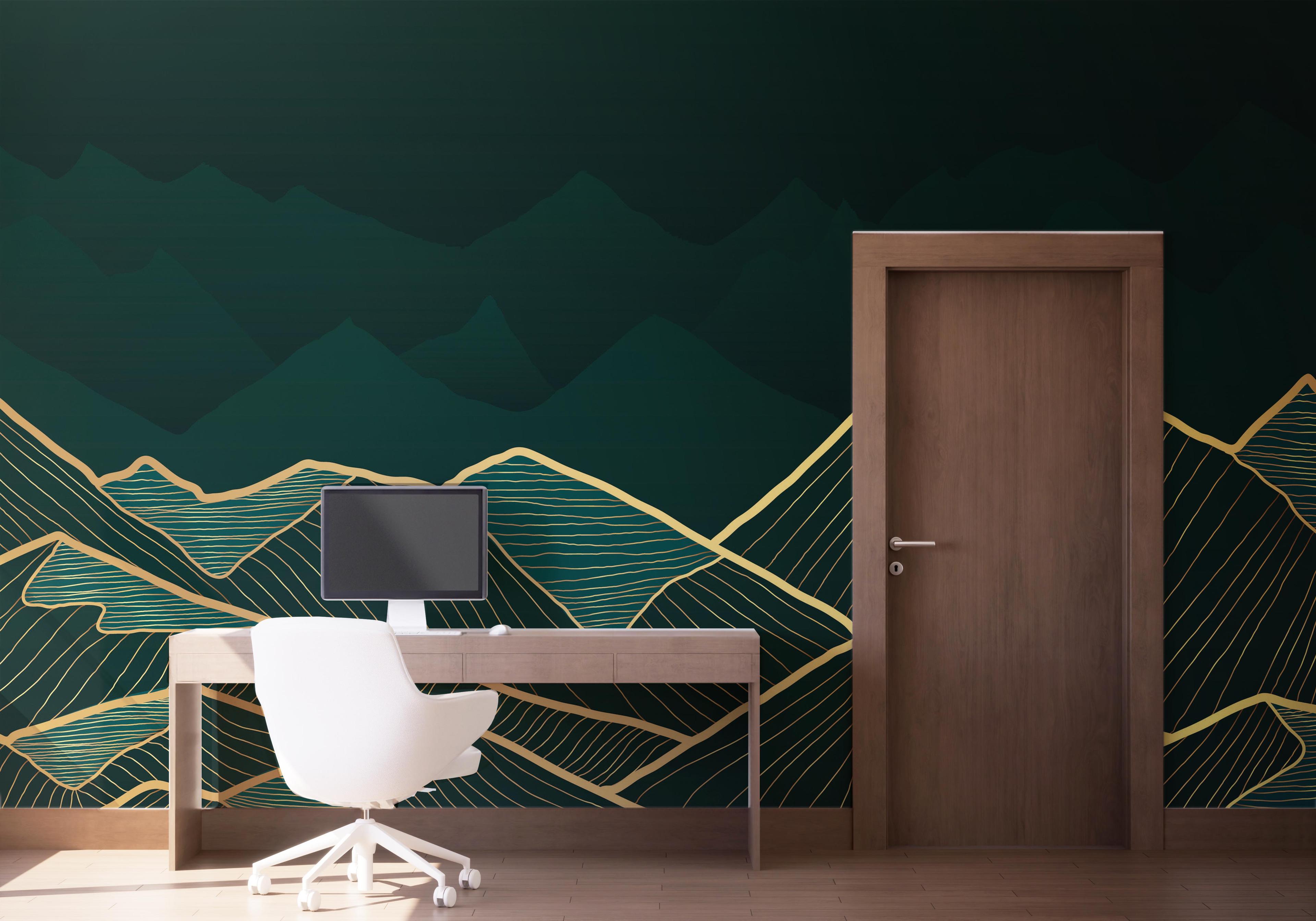 Fototapet Luxury Emerald mockup 1