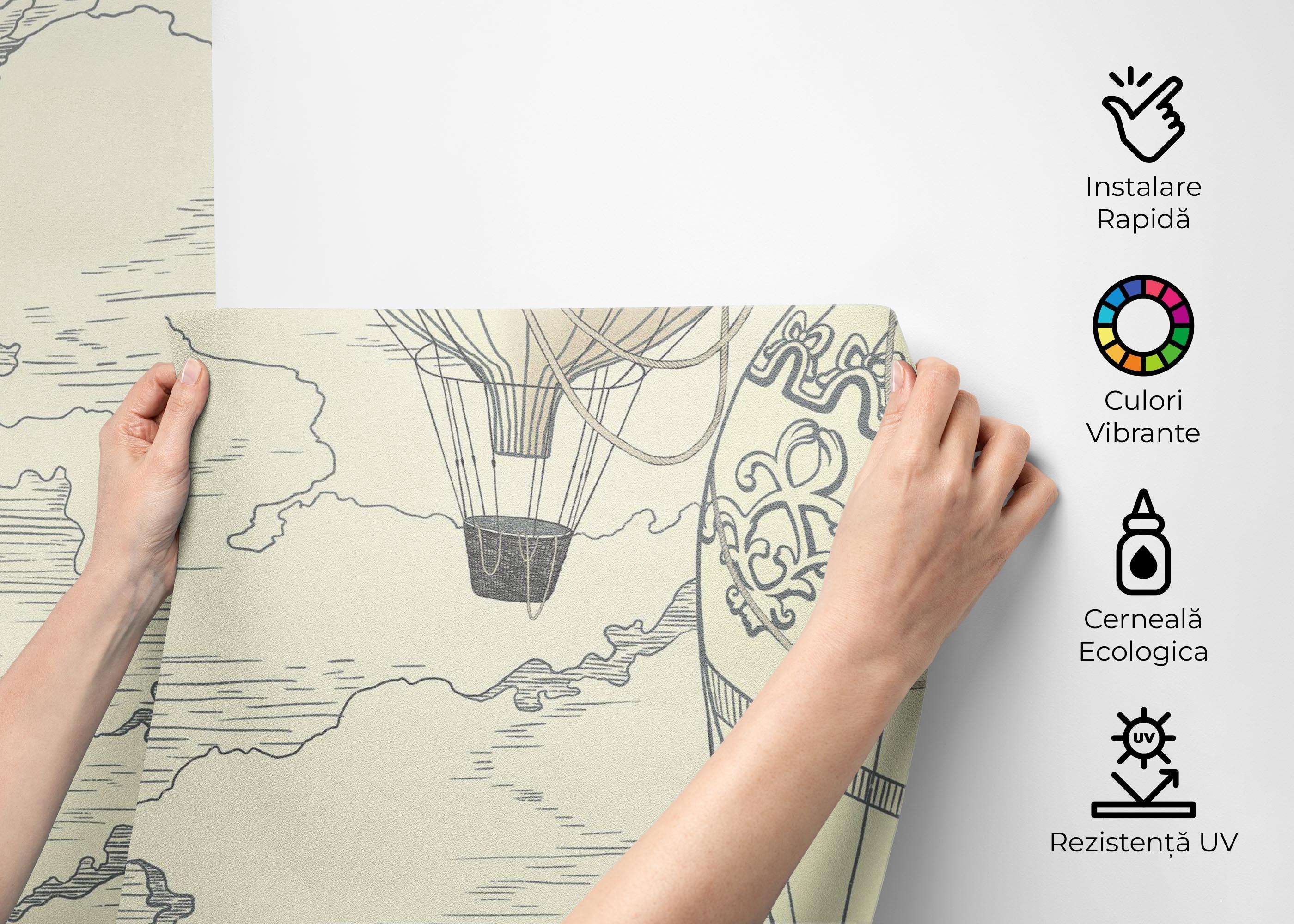 Fototapet Asiatic Drawing mockup 2