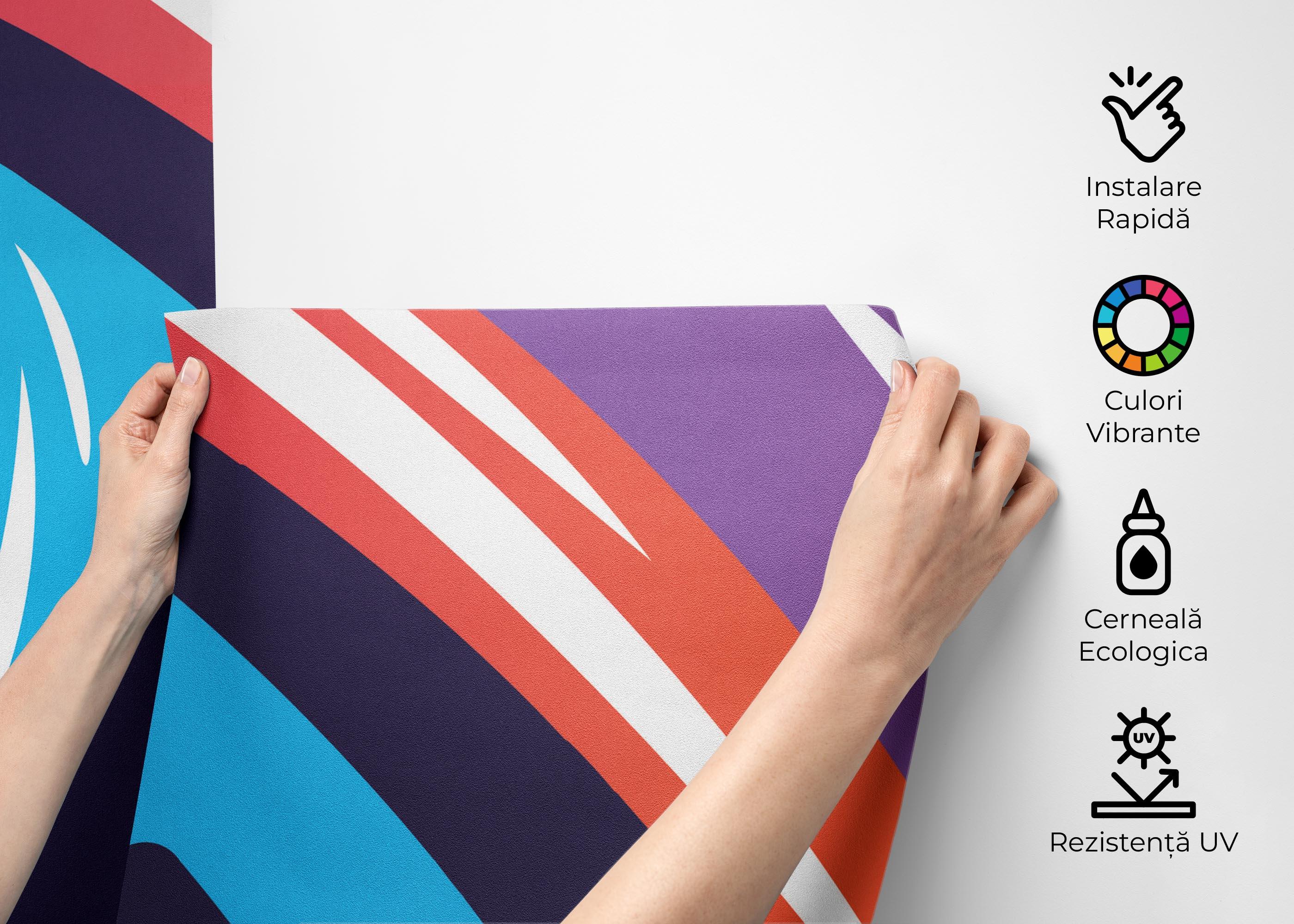 Fototapet Colorfull Graffiti mockup 2