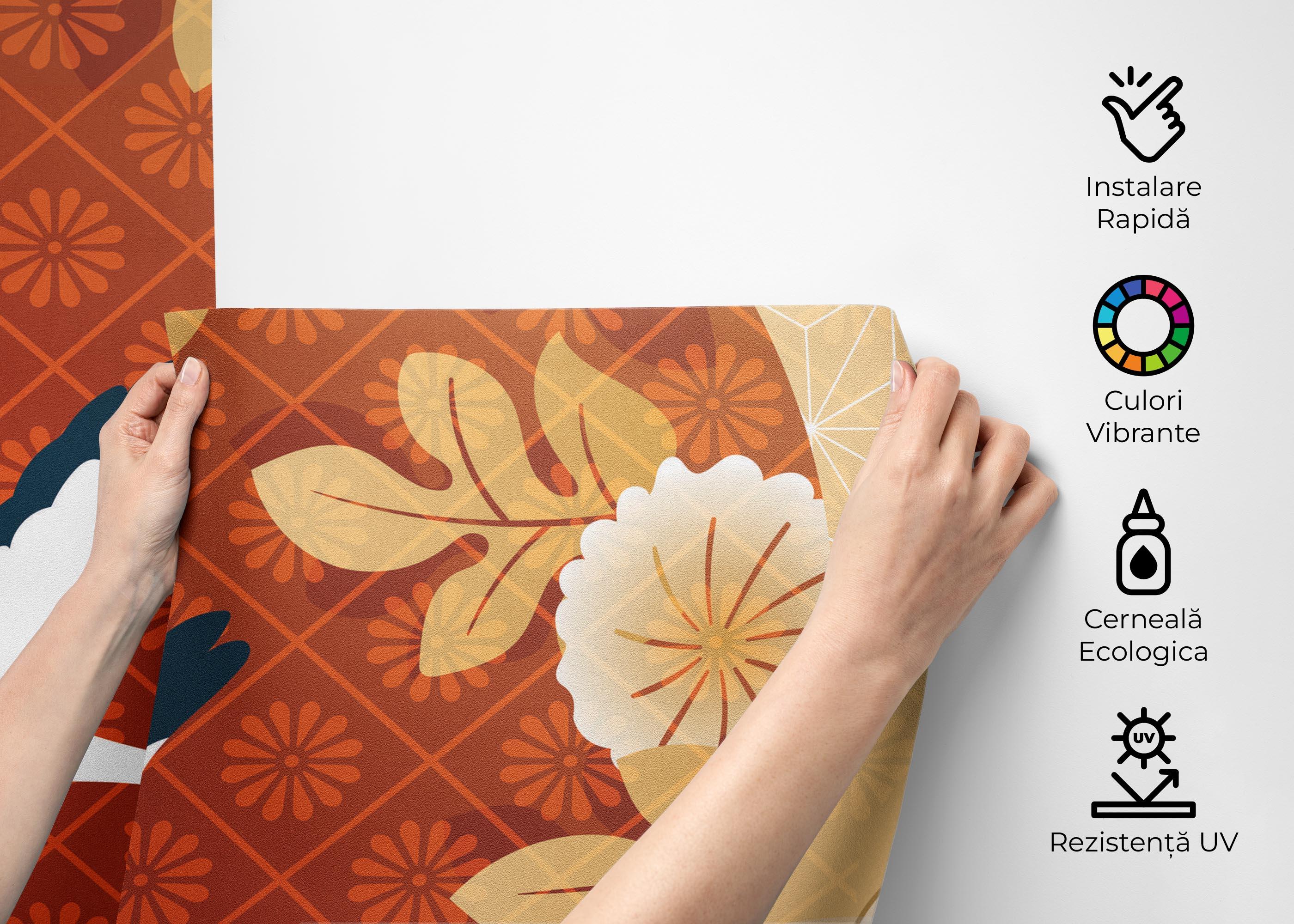 Fototapet Coplex Orental Drawing mockup 2