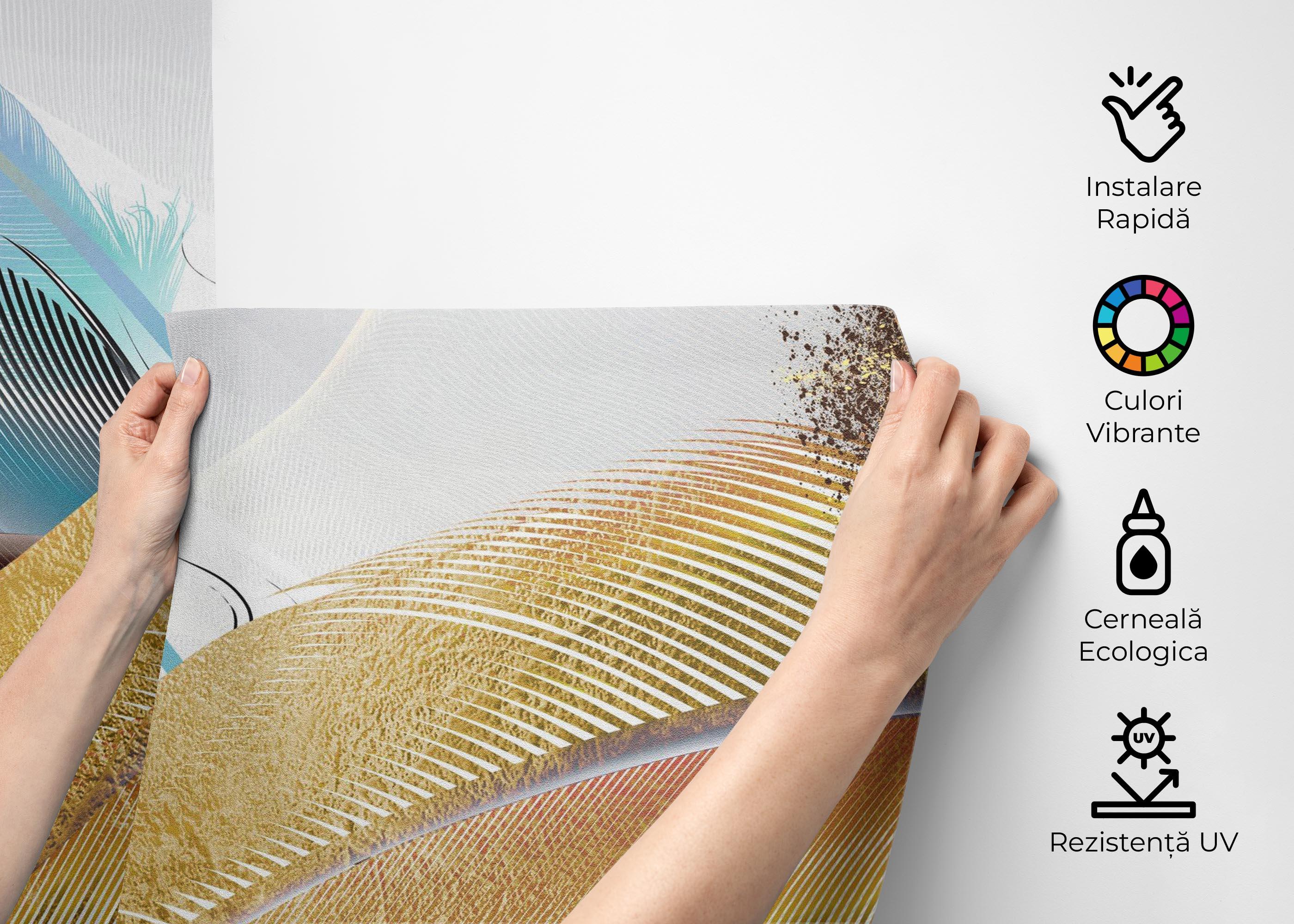 Fototapet Dreamy Feathers mockup 2