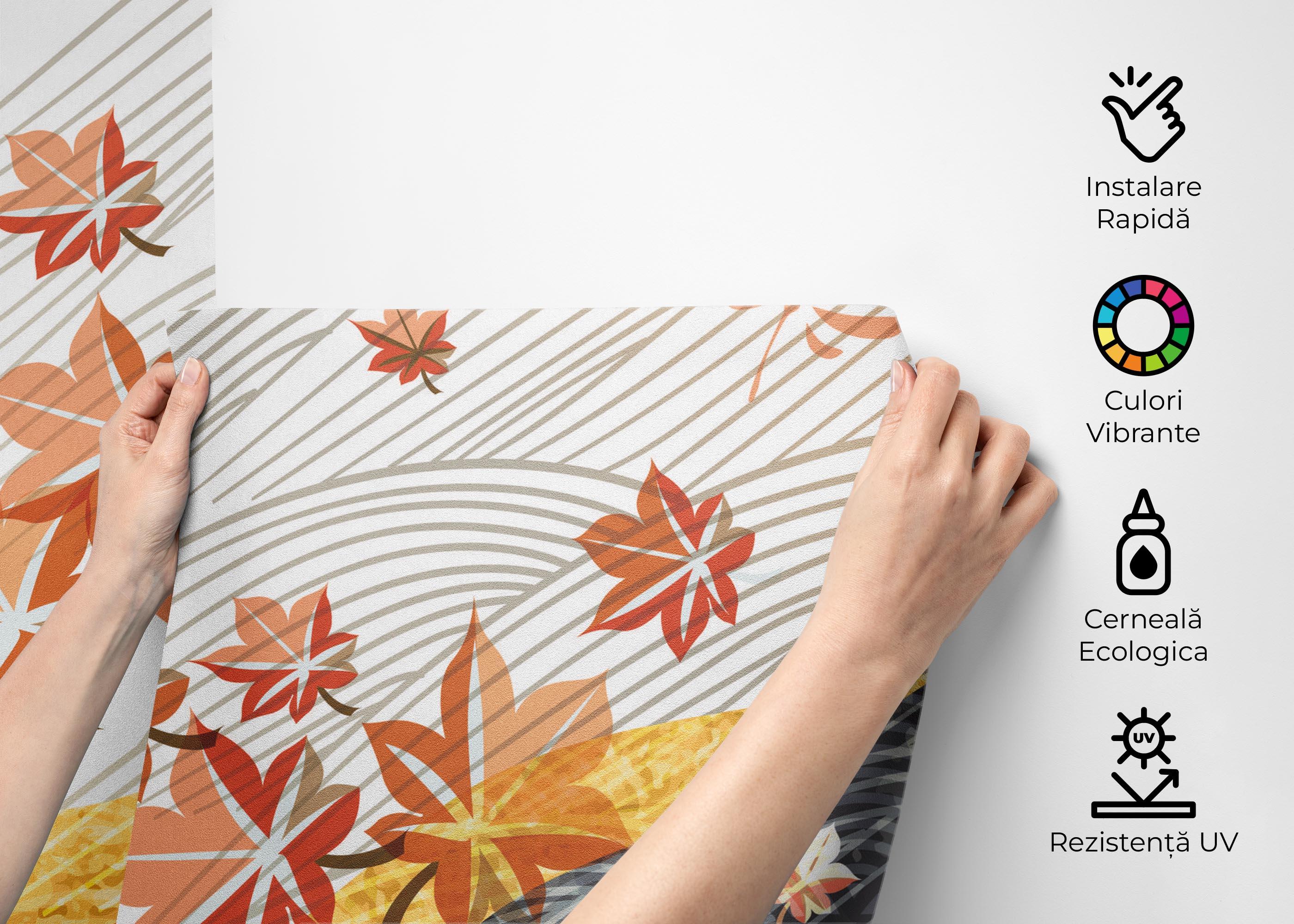 Fototapet Japanese Maple Leaf mockup 2