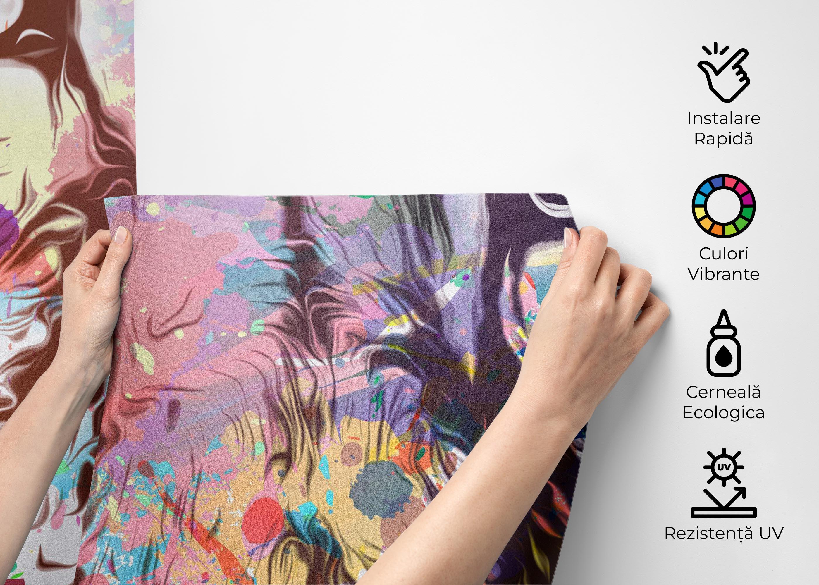 Fototapet Lion Color Powder mockup 2