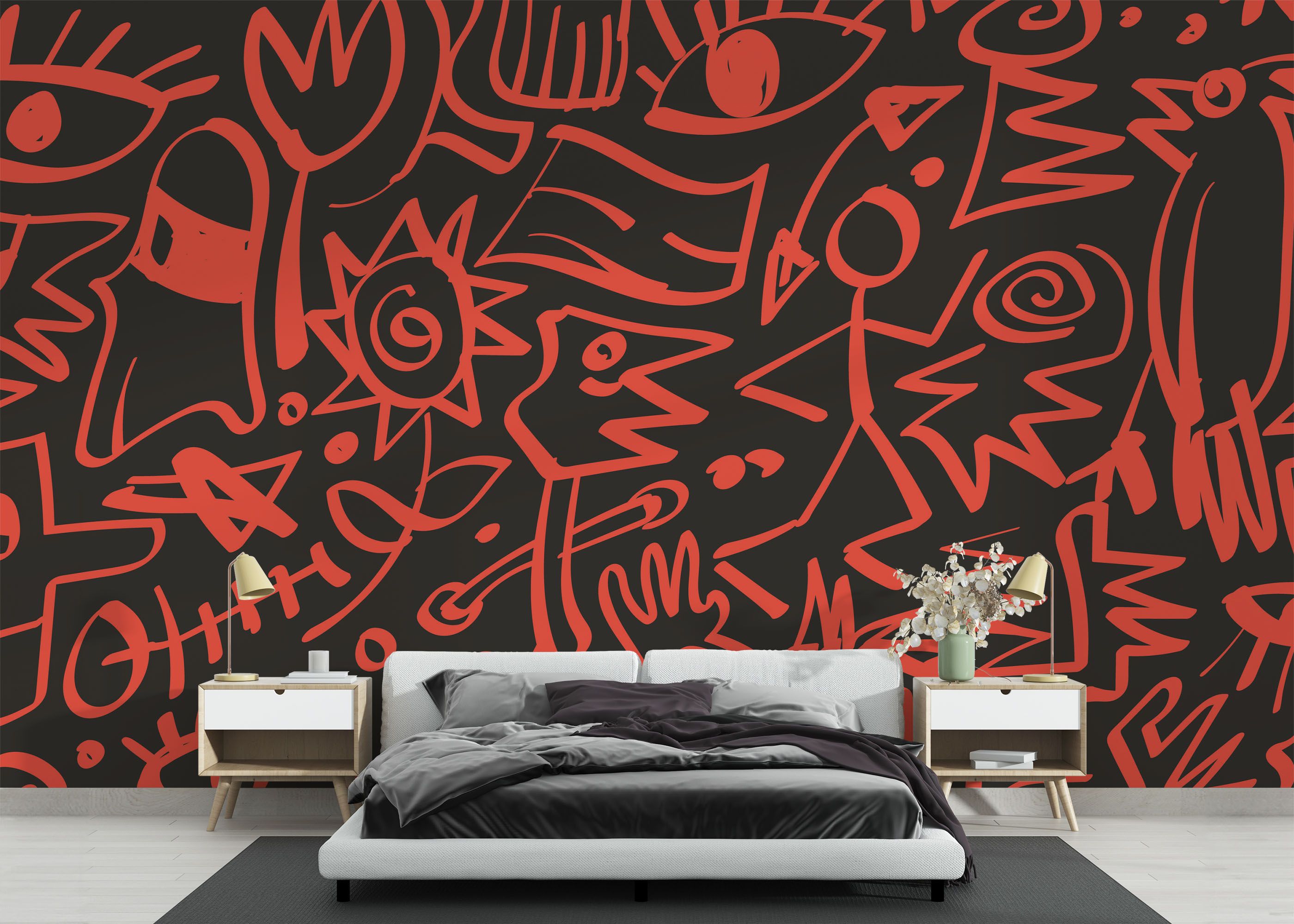 Doodles Pattern mockup 3