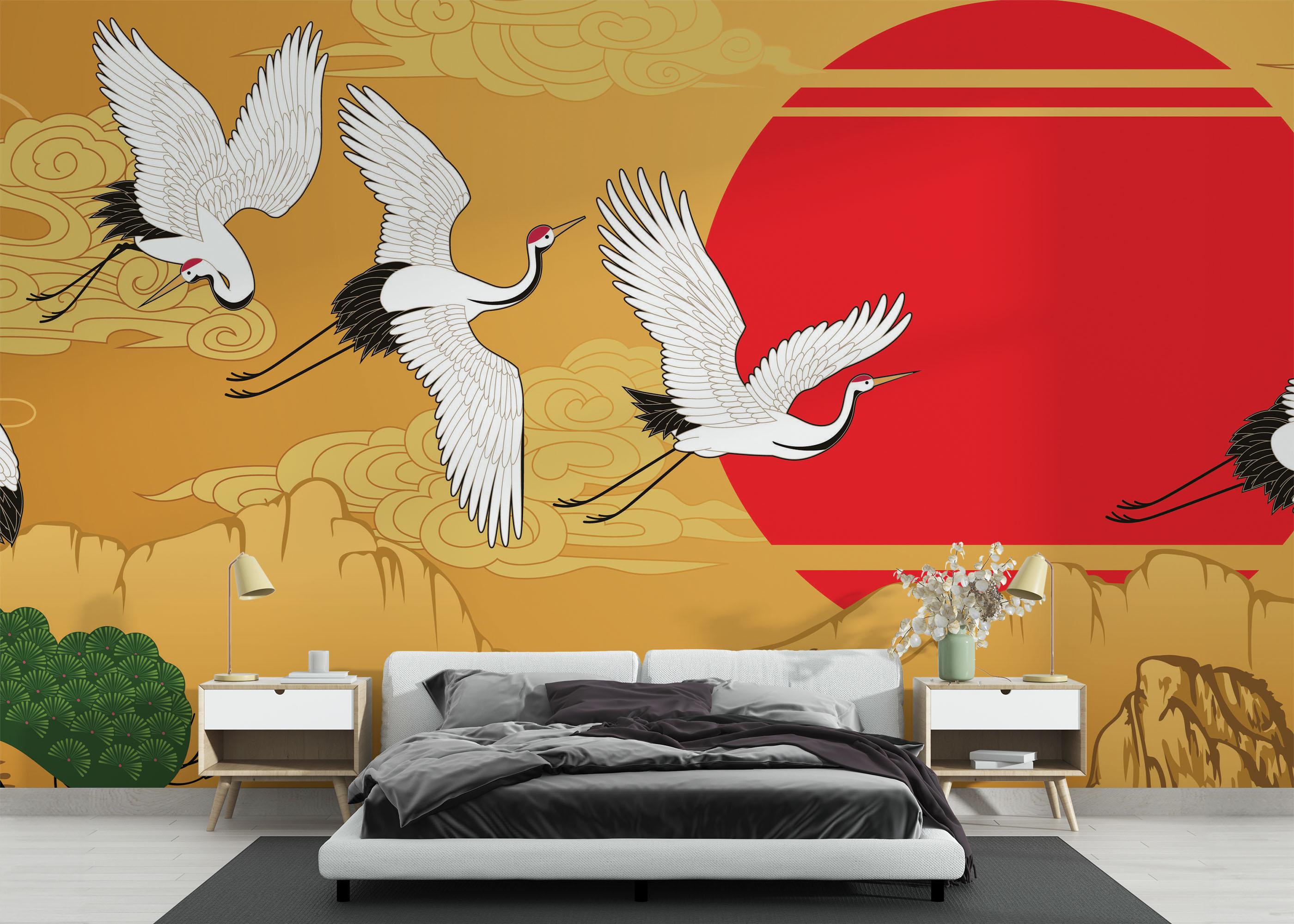 Fototapet Japanese Horizontal Landscape mockup 3