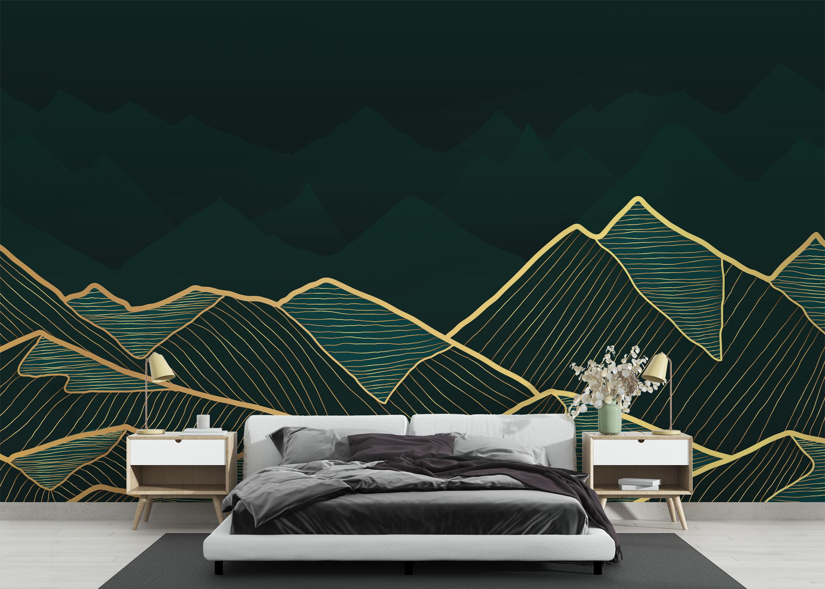 Fototapet Luxury Emerald mockup 3