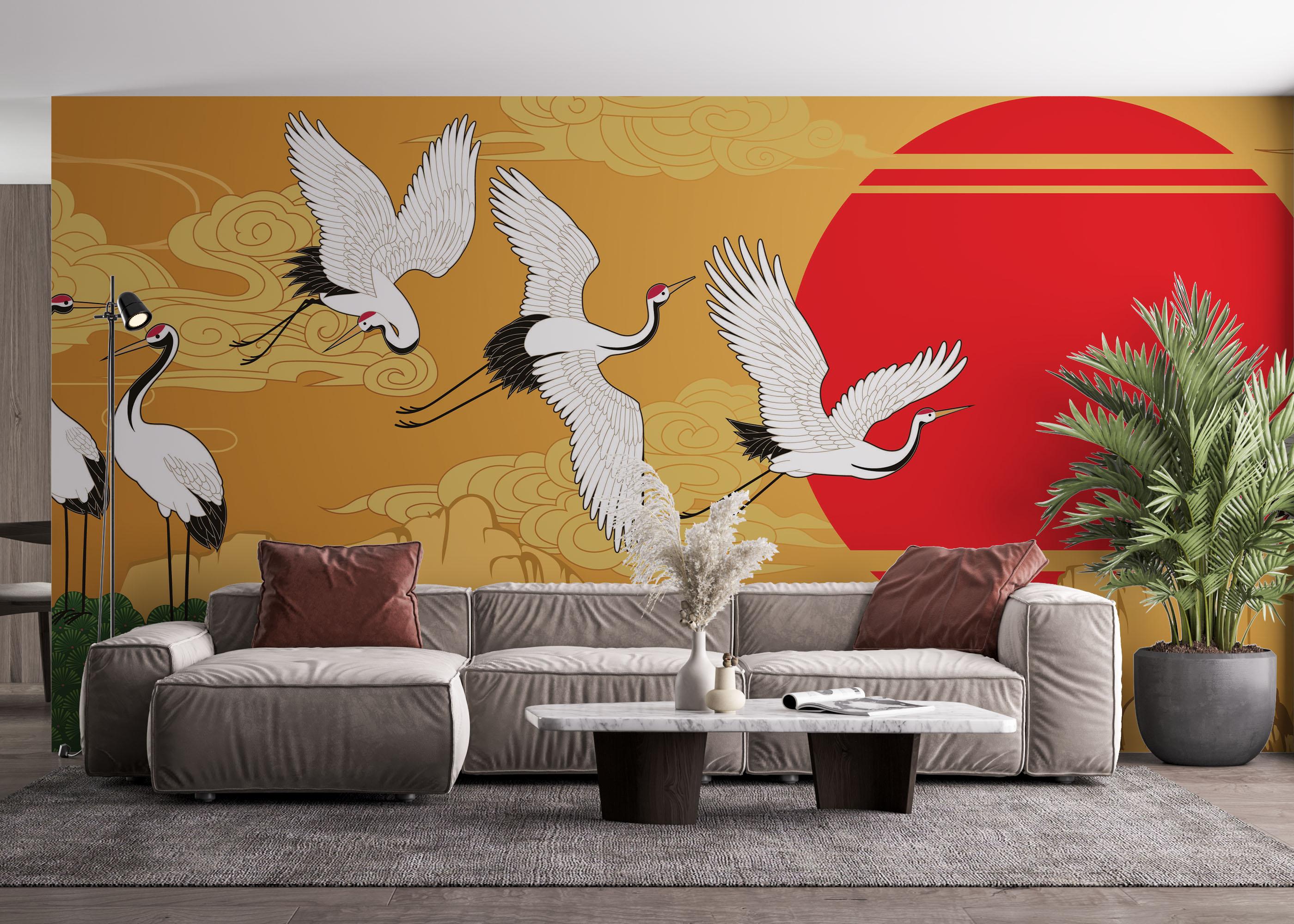 Fototapet Japanese Horizontal Landscape mockup 4