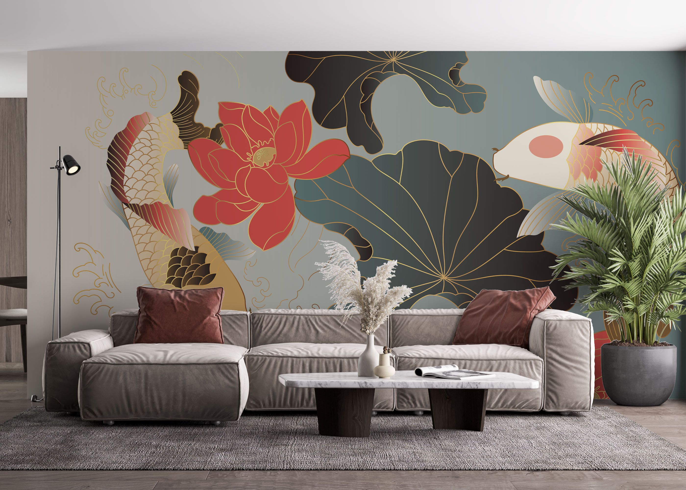 Koi Carp Fish mockup 4