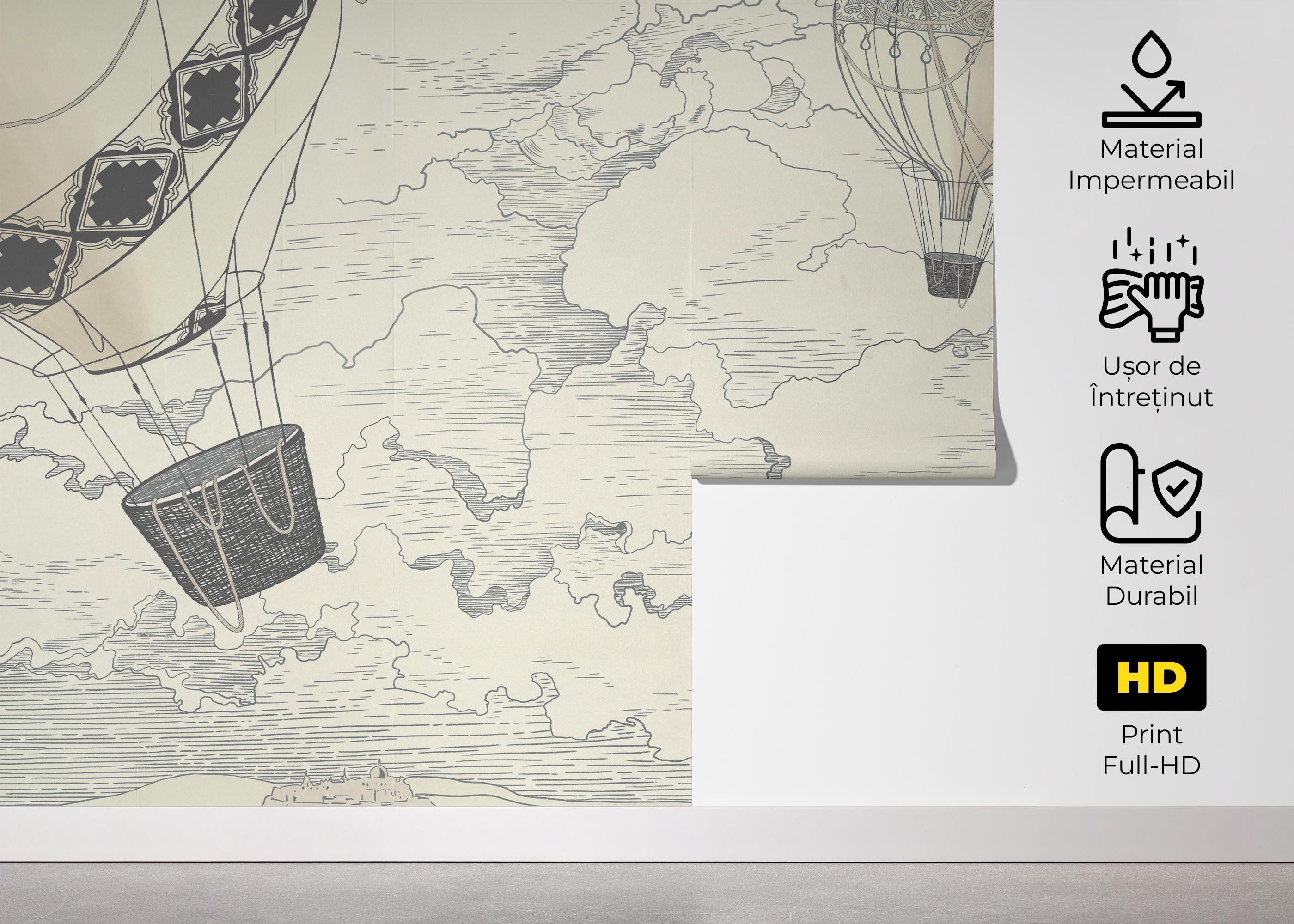 Fototapet Asiatic Drawing mockup 5