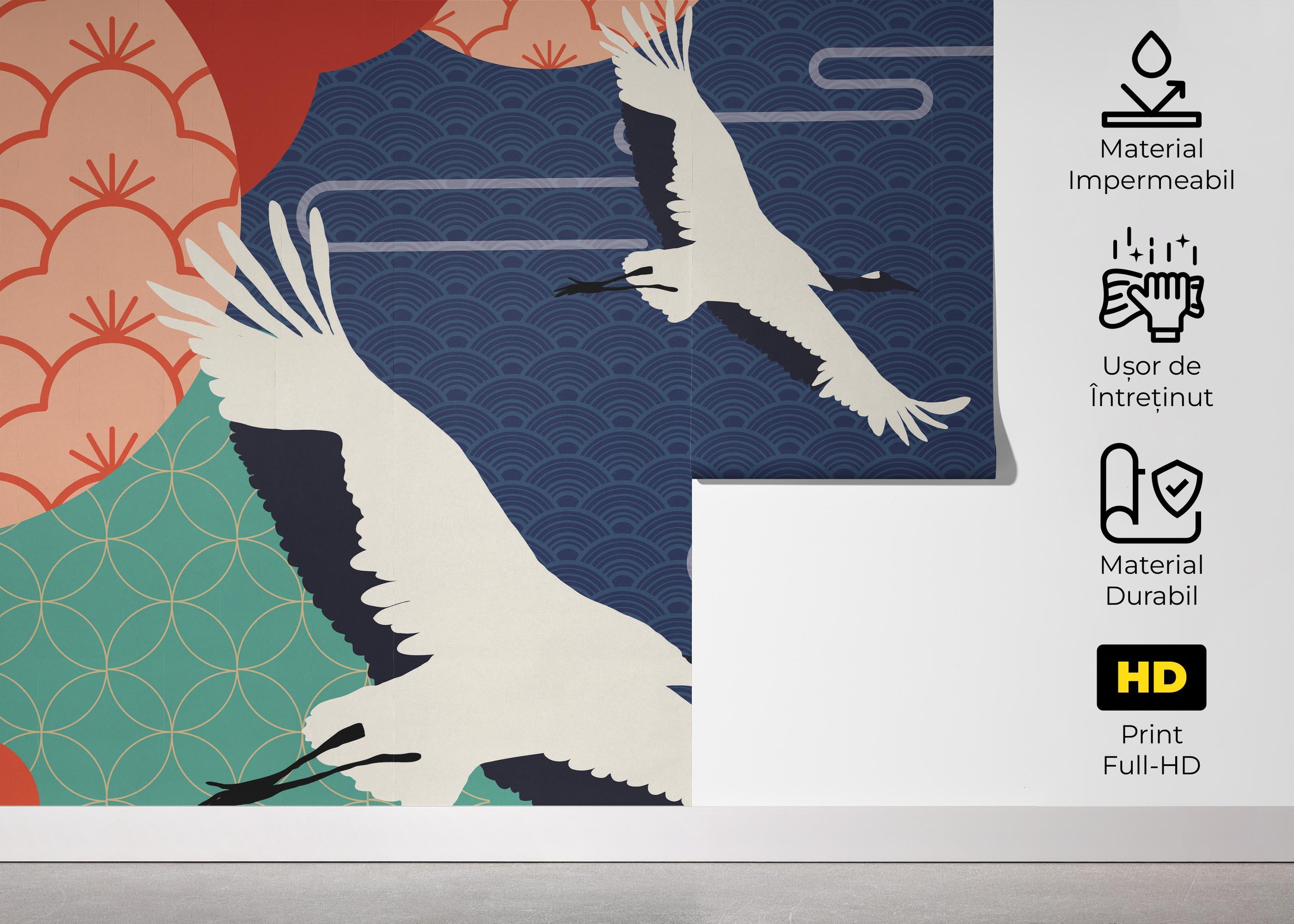 Fototapet Asiatic Oriental Background mockup 5