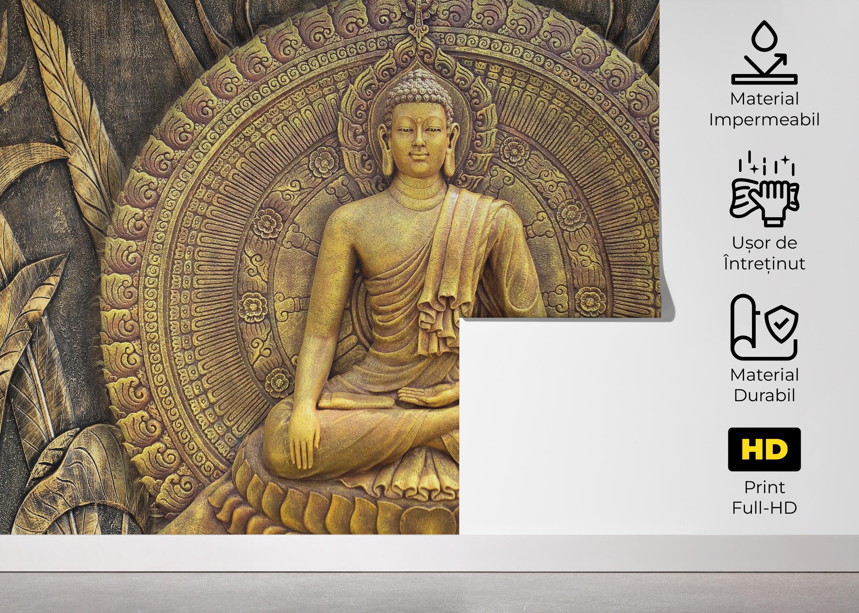 Fototapet Buddha Decor mockup 5
