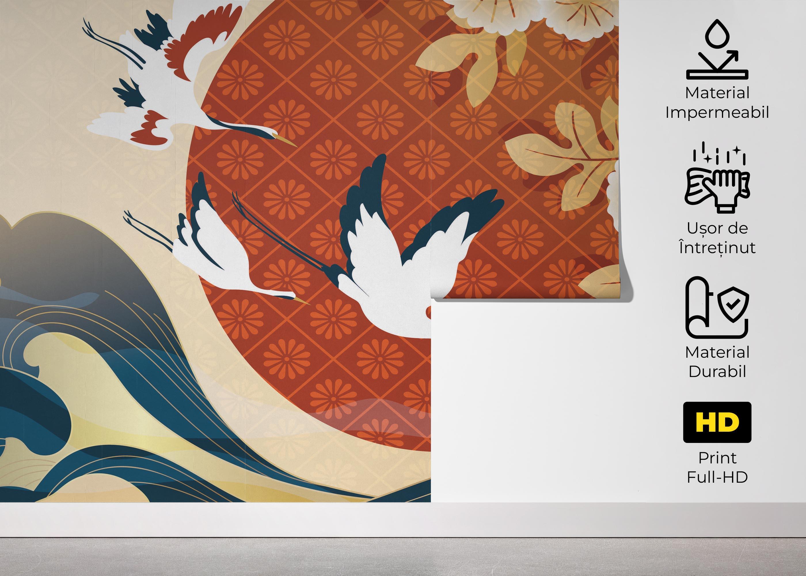 Fototapet Coplex Orental Drawing mockup 5