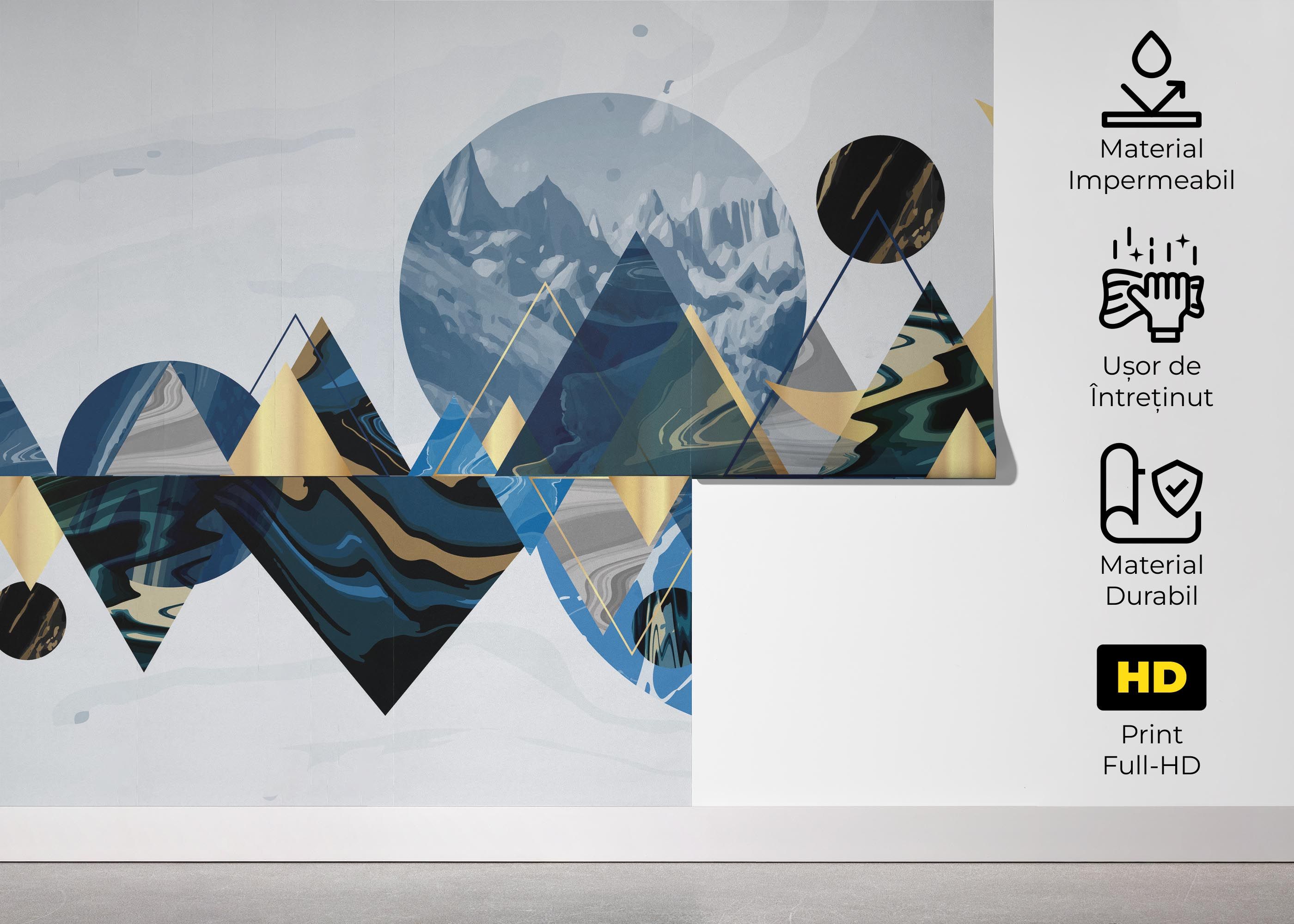 Gold Geometric Pattern mockup 5