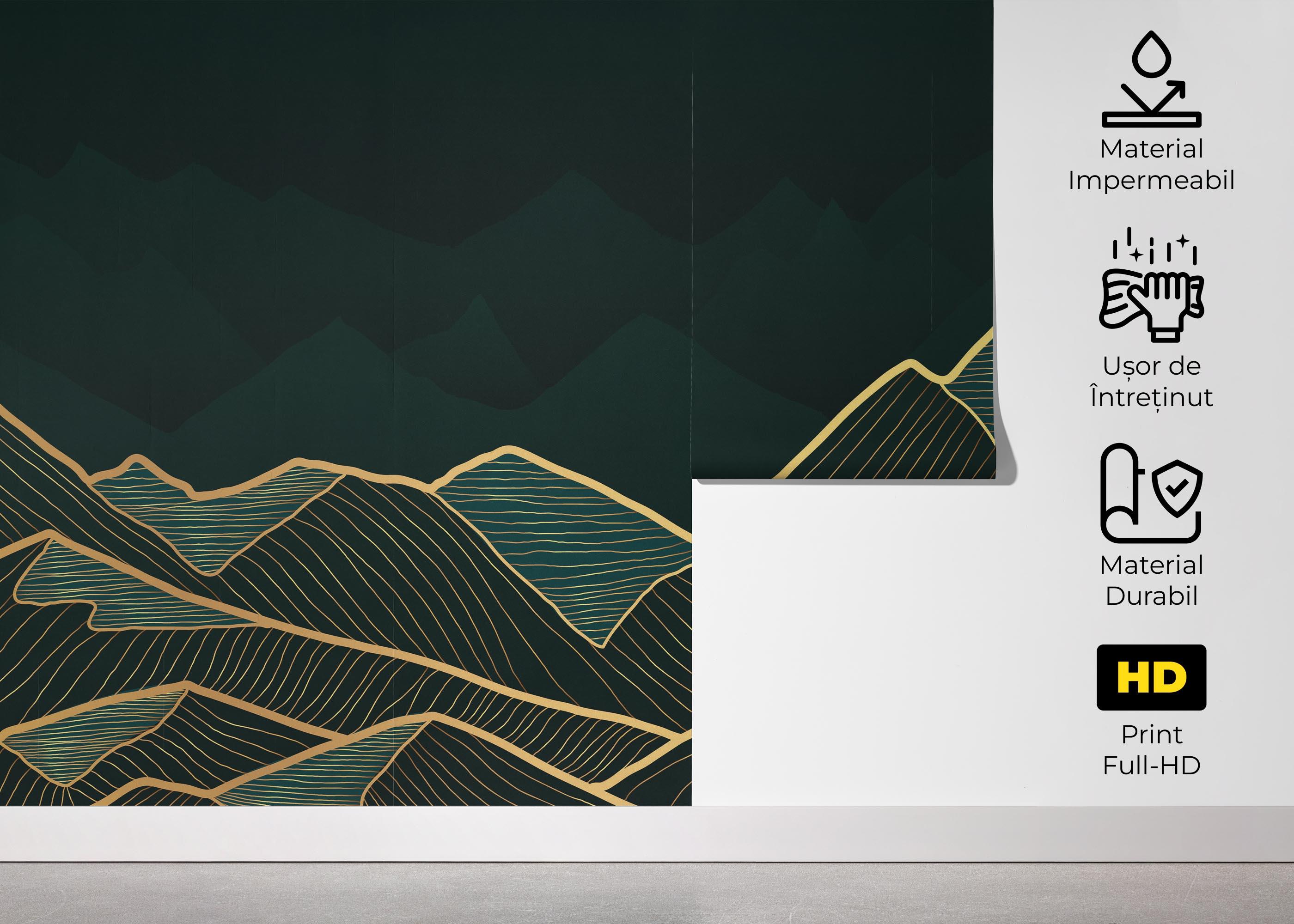 Fototapet Luxury Emerald mockup 5