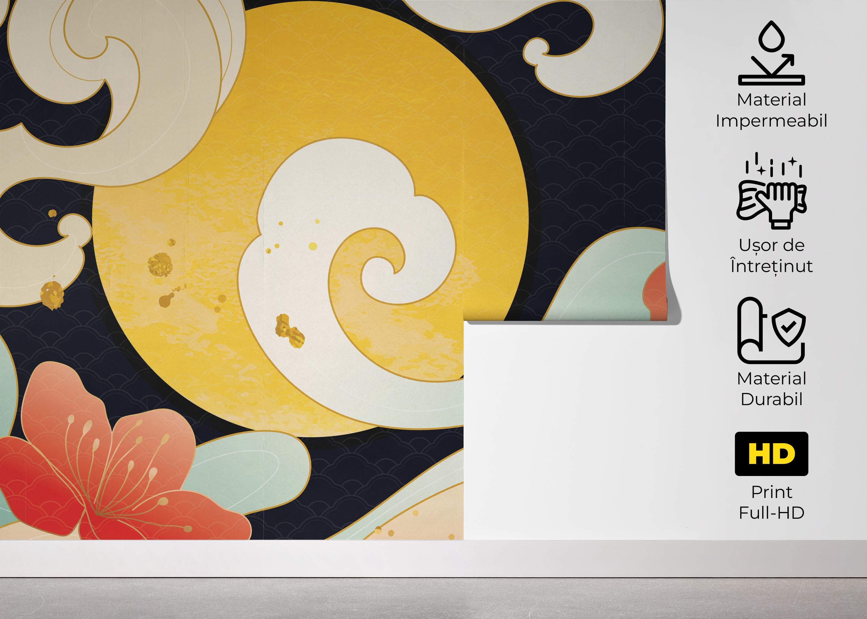 Fototapet Luxury Ocean Oriental mockup 5