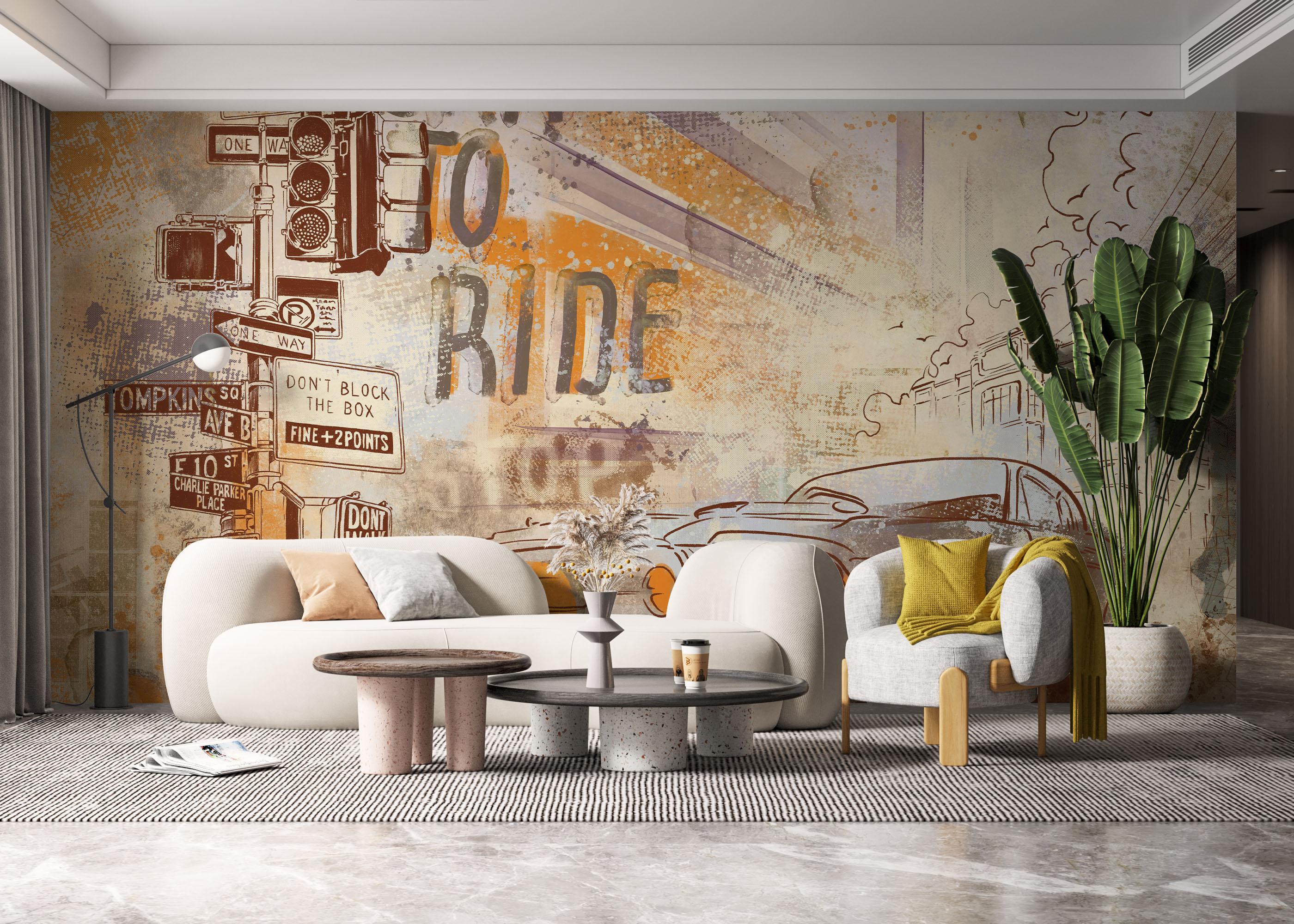 Fototapet Born To Ride mockup 6