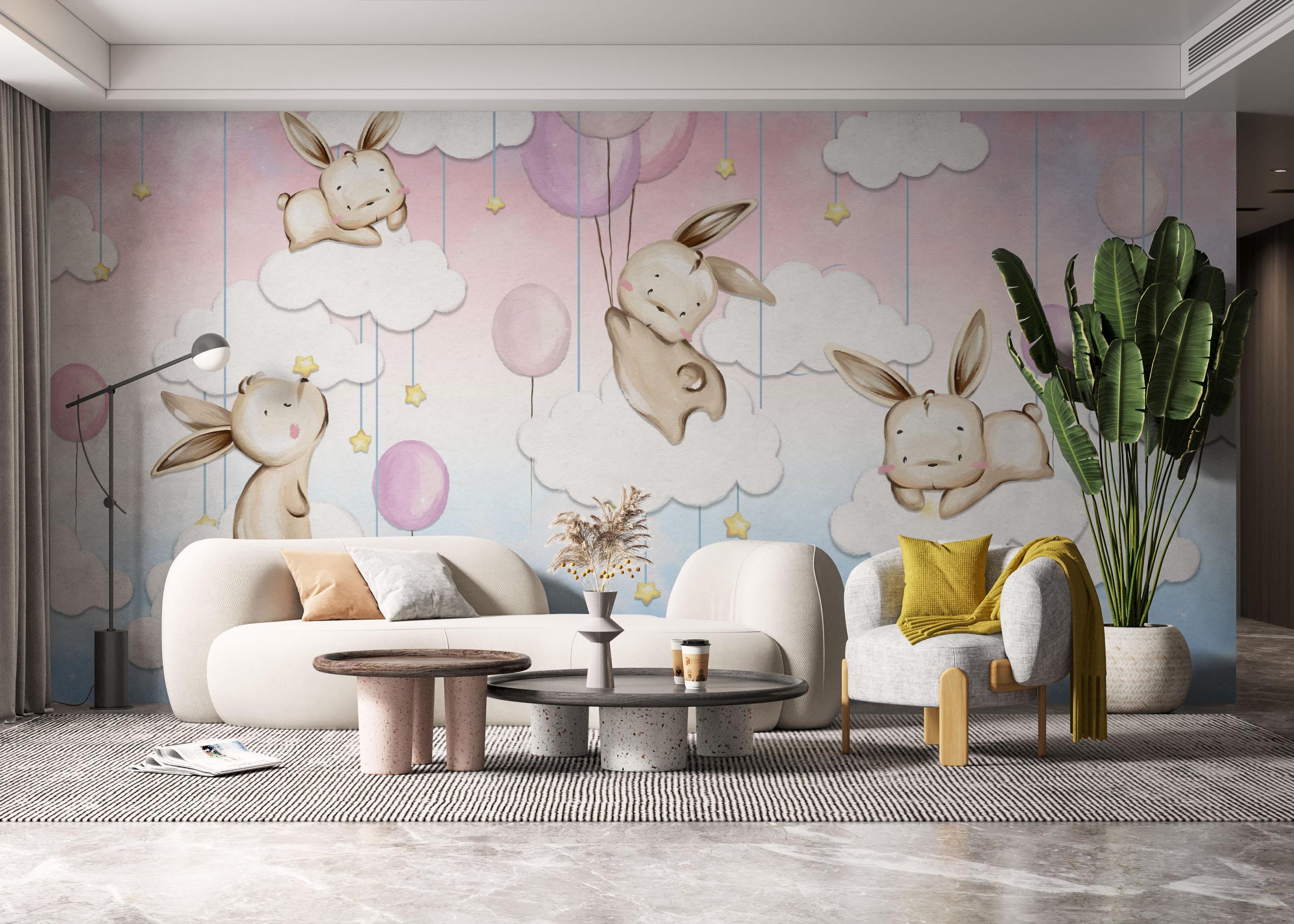 Fototapet Dreamy Bunny mockup 6