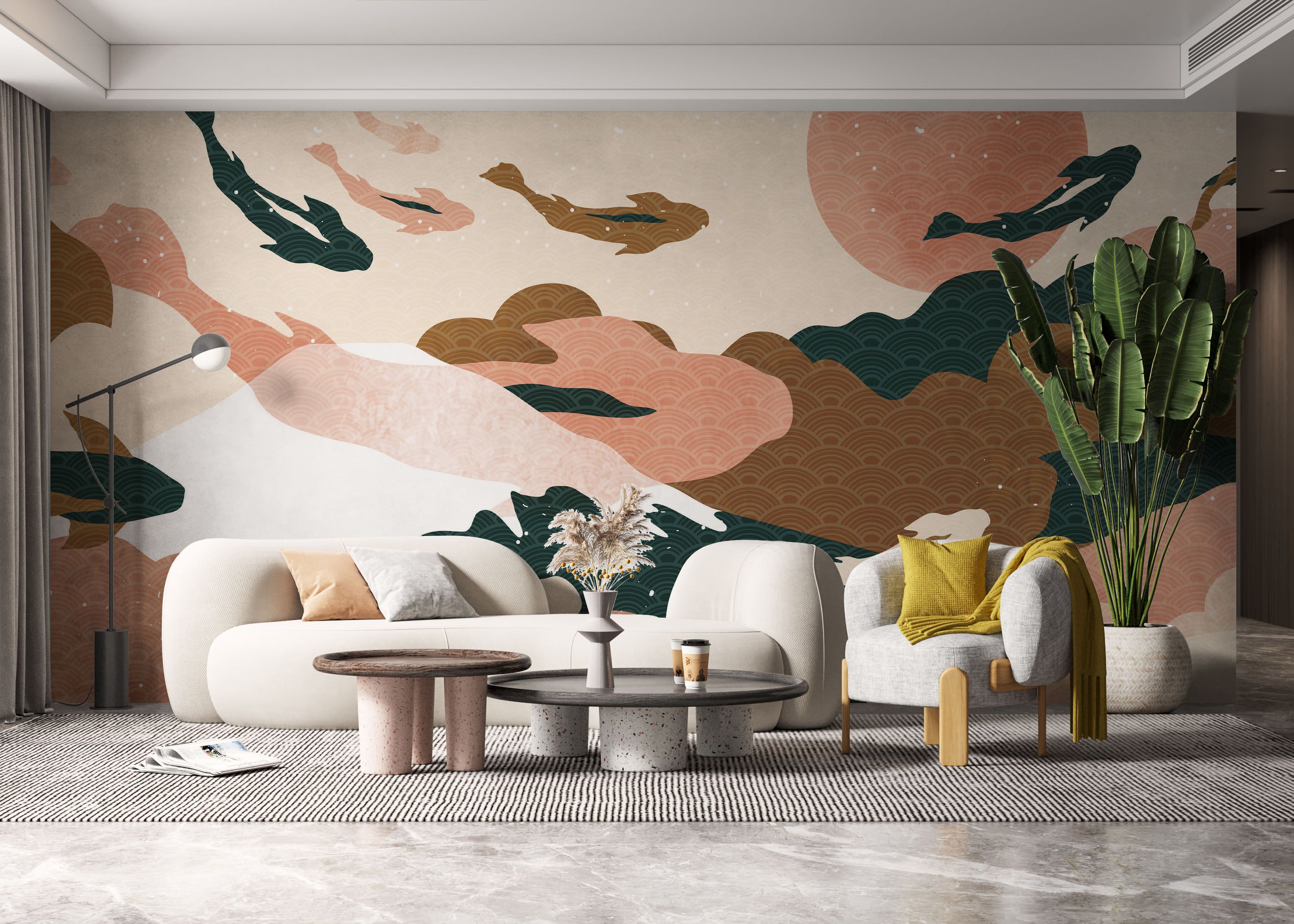 Koi Fish Ocean mockup 6