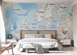 Blue Europe Map mockup 7