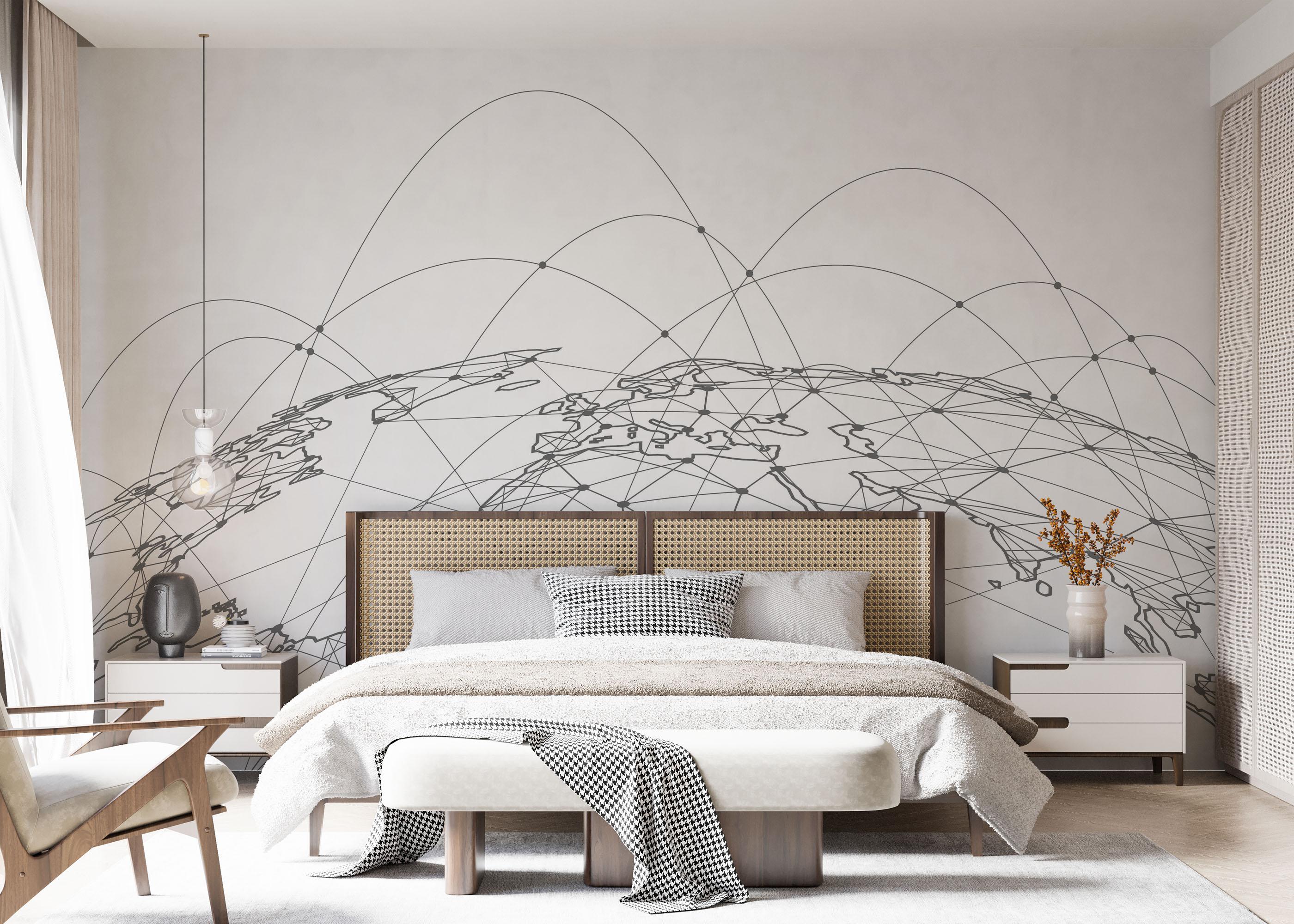 Fototapet Global_network mockup 7